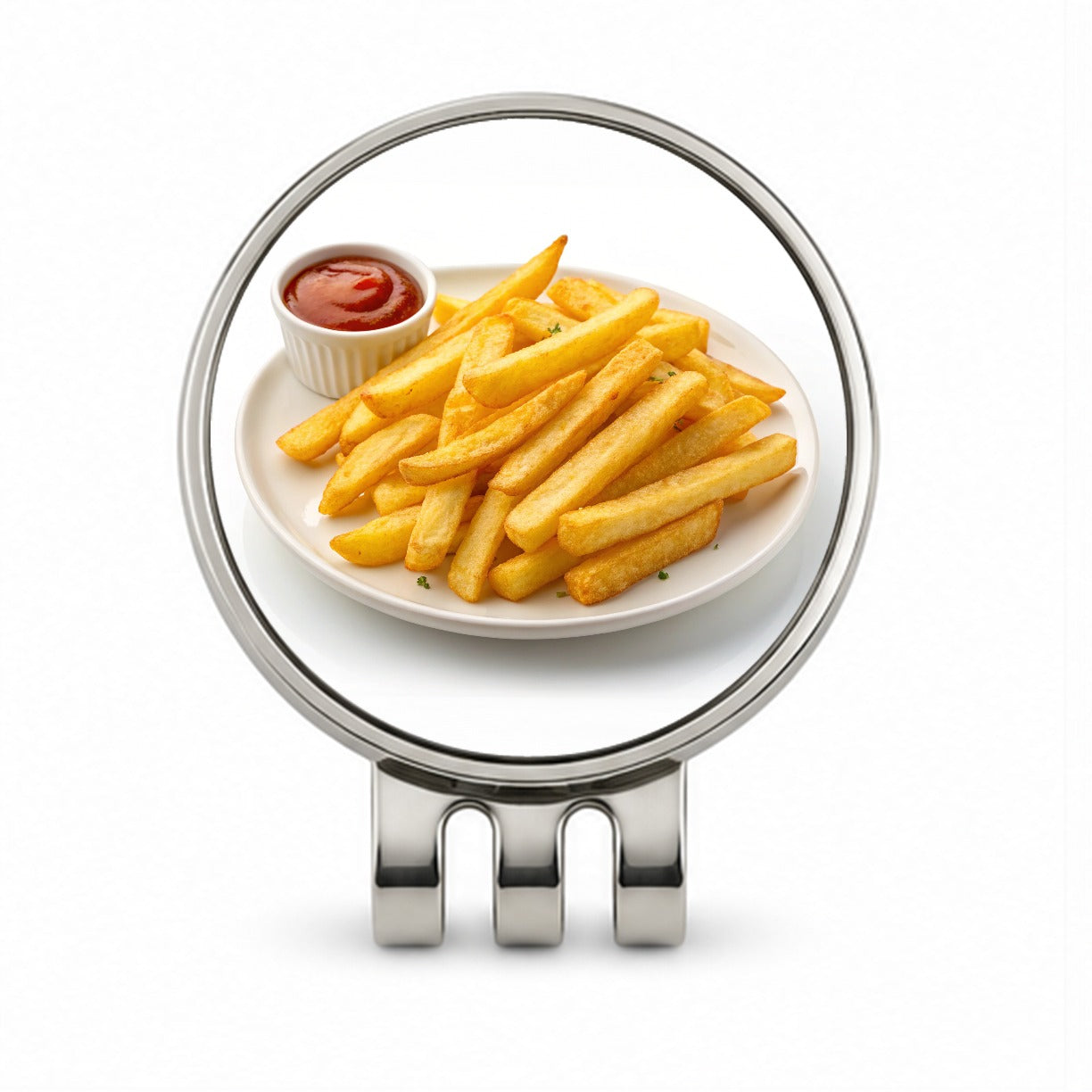 French Fries Ketchup Snack Golf Hat Clip with Ball Marker