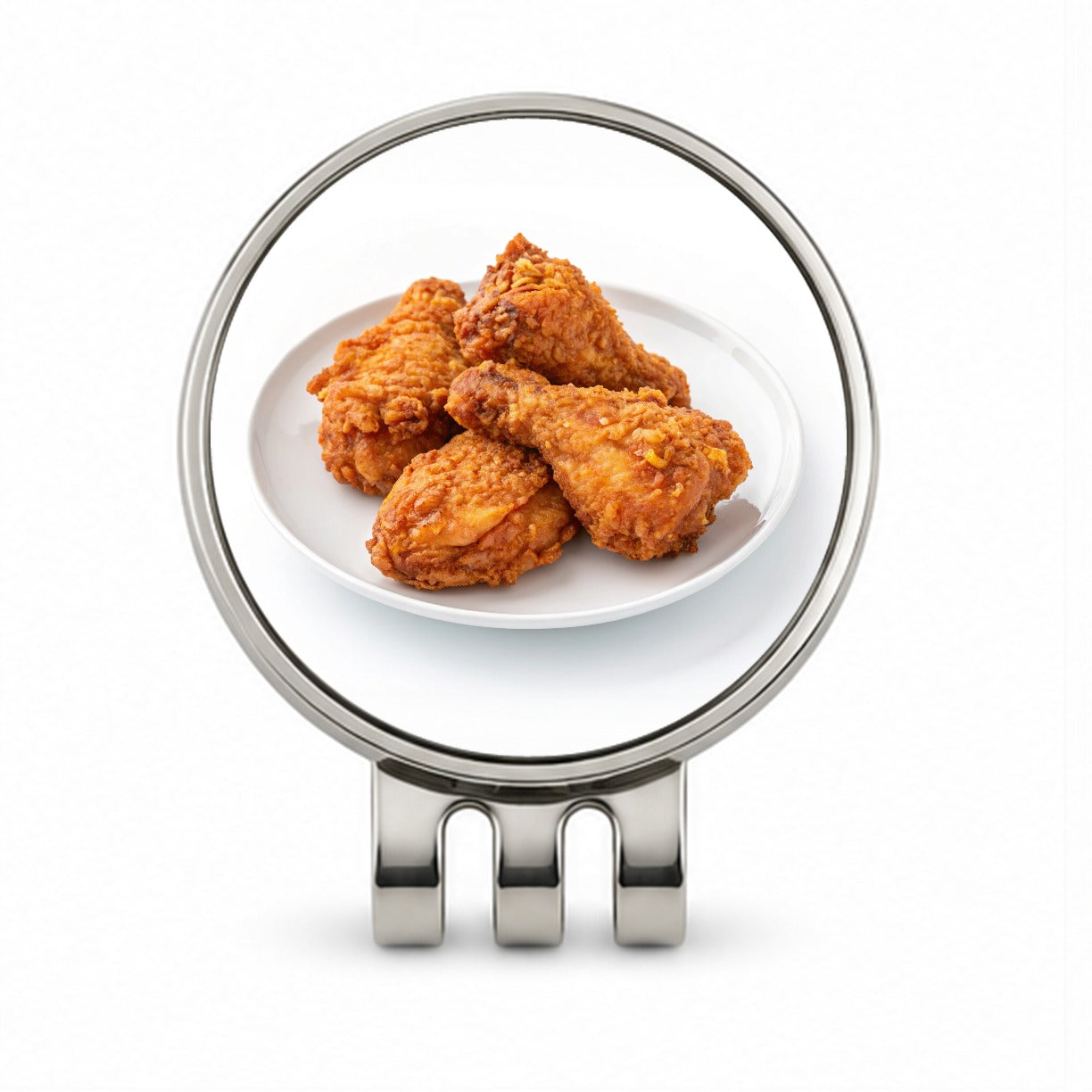 Fried Chicken Wings Golf Hat Clip with Ball Marker