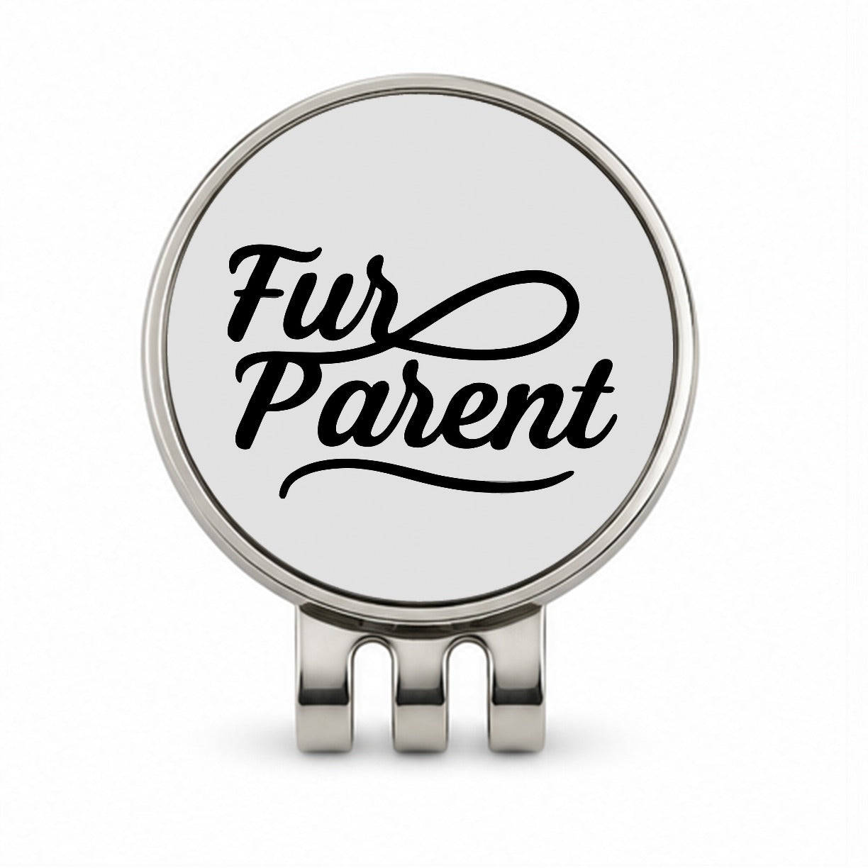Fur Parent Dog Cat Lover Golf Hat Clip with Ball Marker