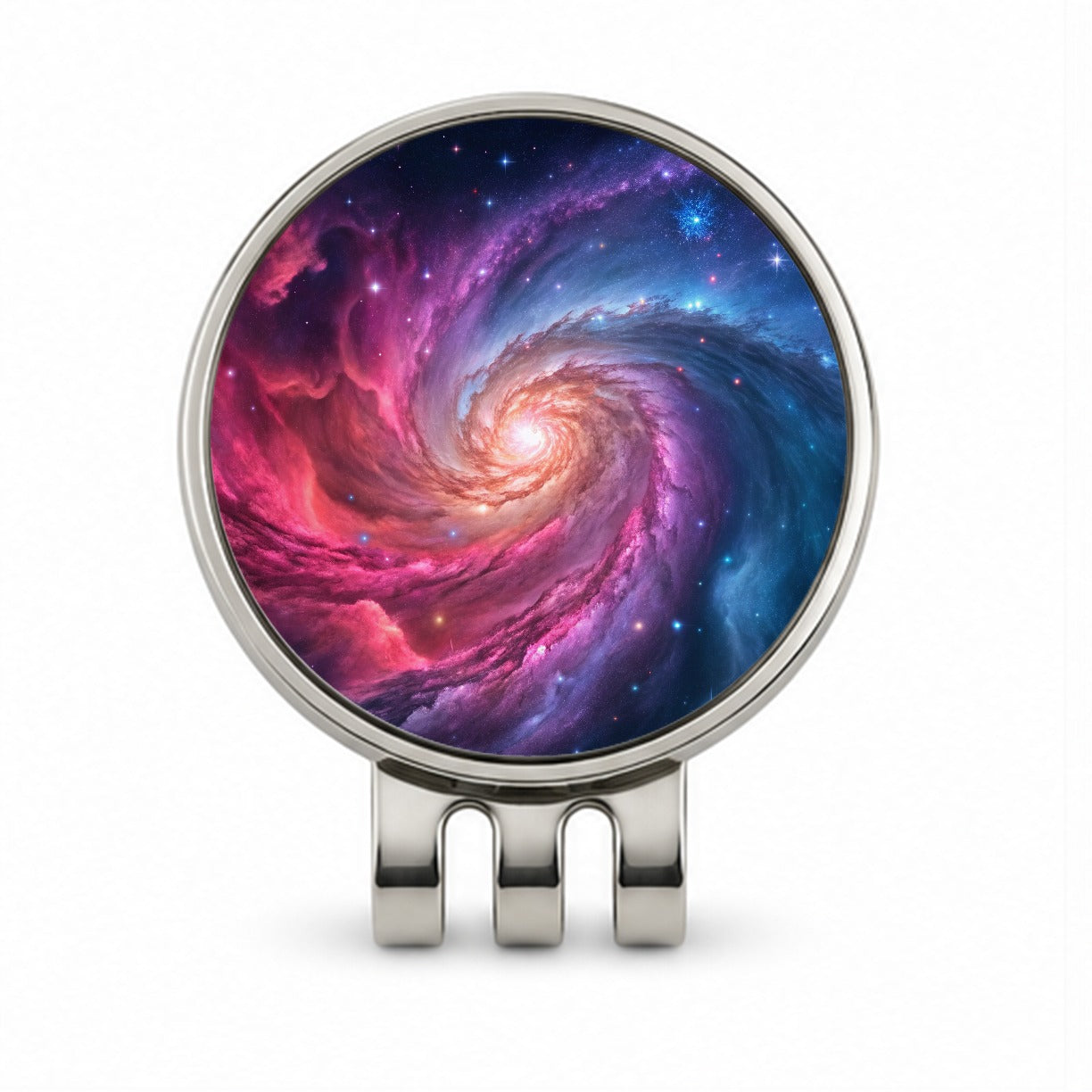Galaxy Nebula Beautiful Space Stars Golf Hat Clip with Ball Marker