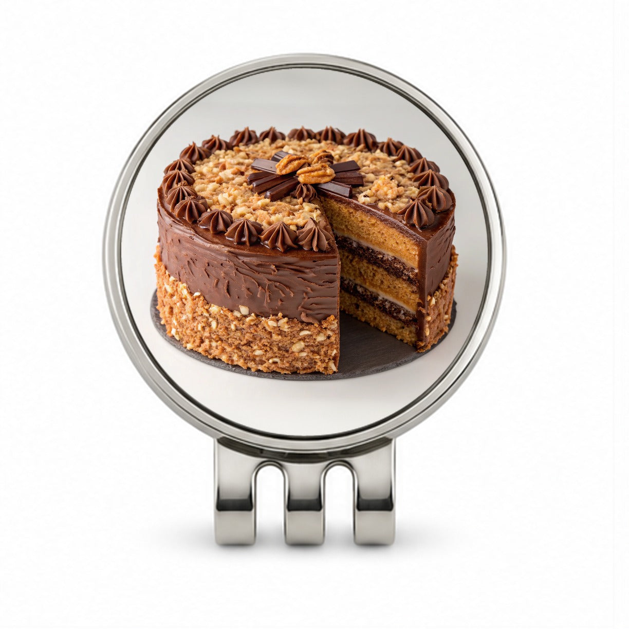 German Chocolate Cake Yummy Dessert Golf Hat Clip with Ball Marker