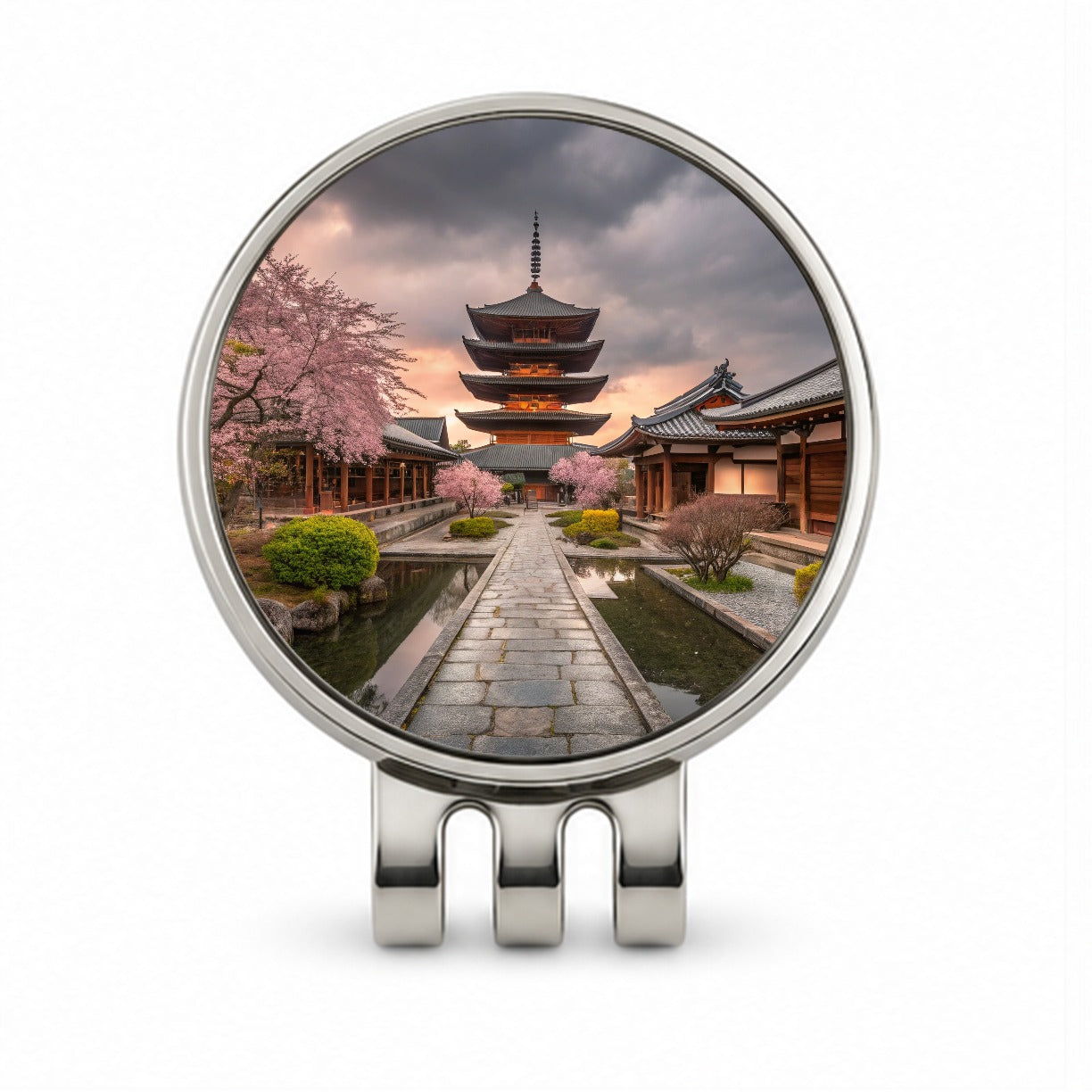 Kyoto Japan Travel Golf Hat Clip with Ball Marker
