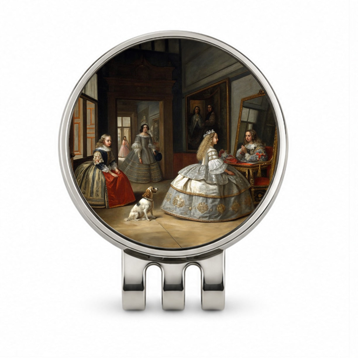 Las Meninas By Diego Velazquez Inspired By Golf Hat Clip with Ball Marker