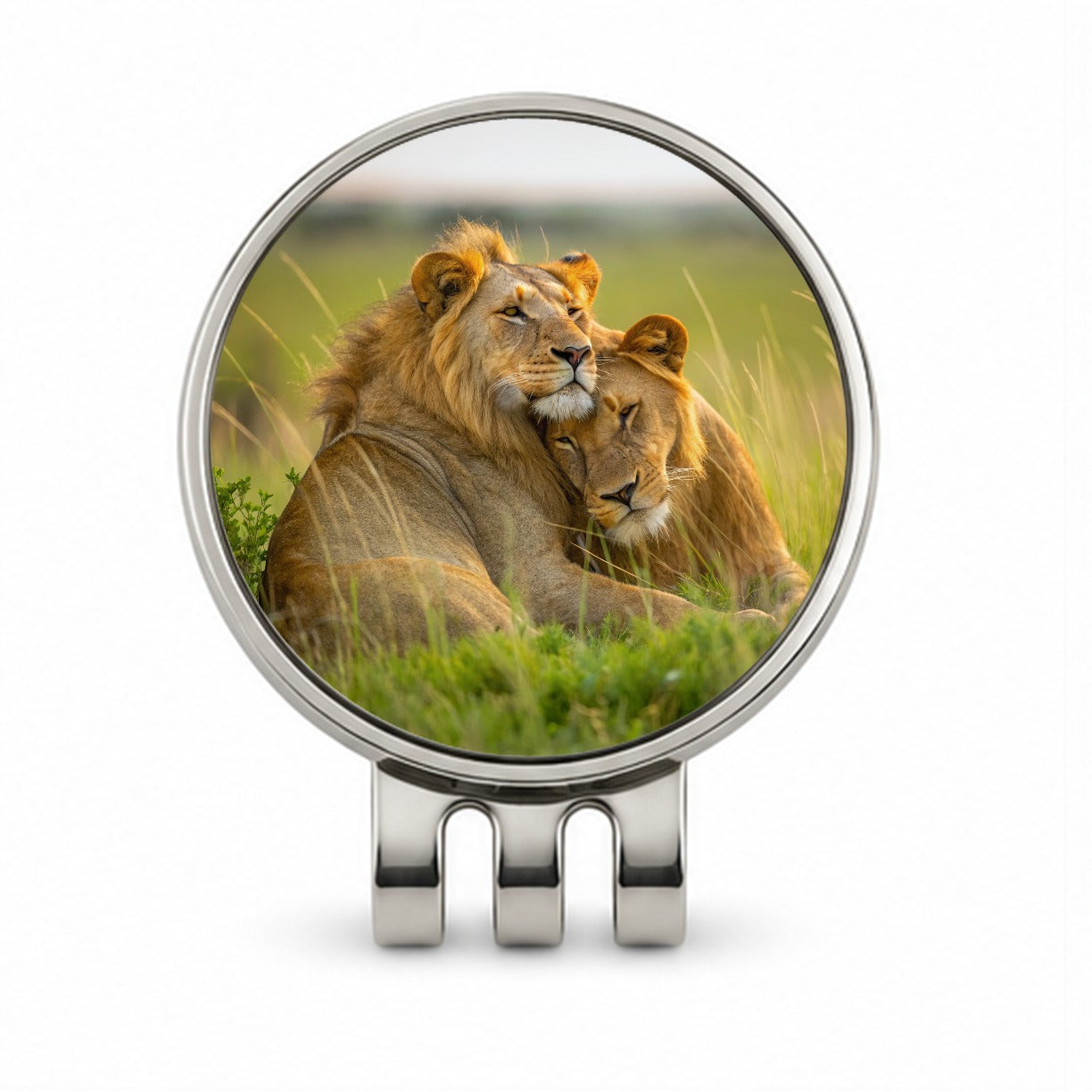 Lions Love Affection Golf Hat Clip with Ball Marker