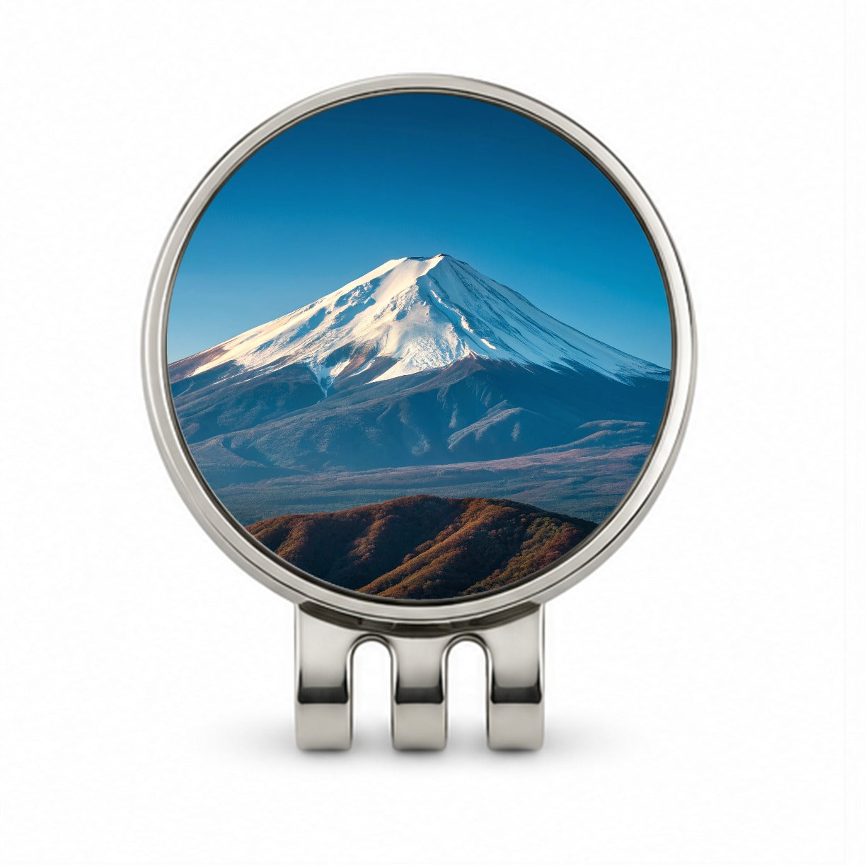 Mount Fuji Japan Photo Golf Hat Clip with Ball Marker