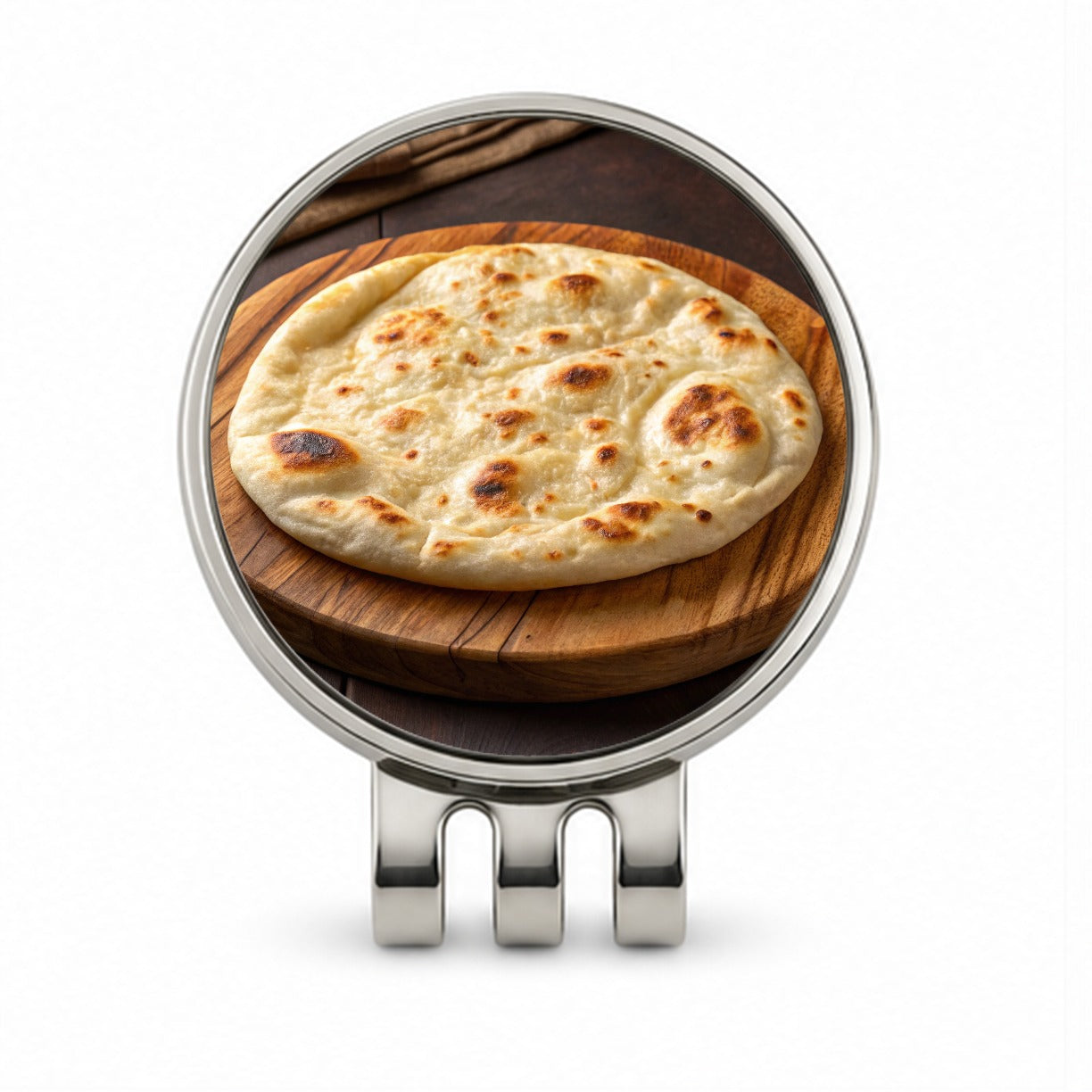 Naan Flatbread Golf Hat Clip with Ball Marker