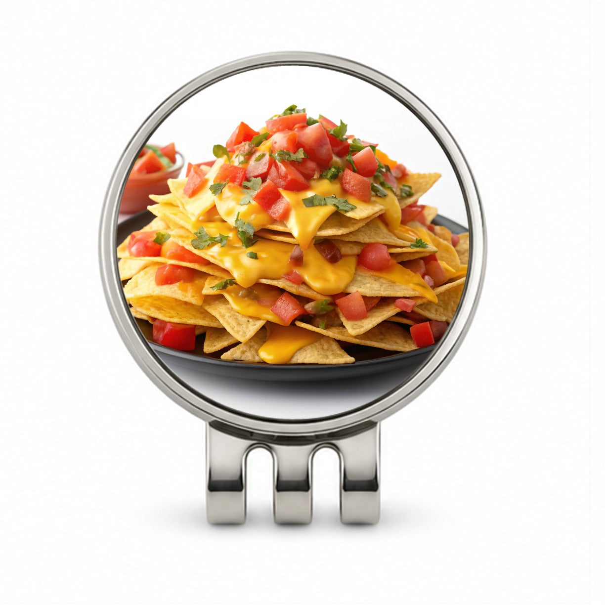 Nachos Plate Mexican Salsa Cheese Golf Hat Clip with Ball Marker