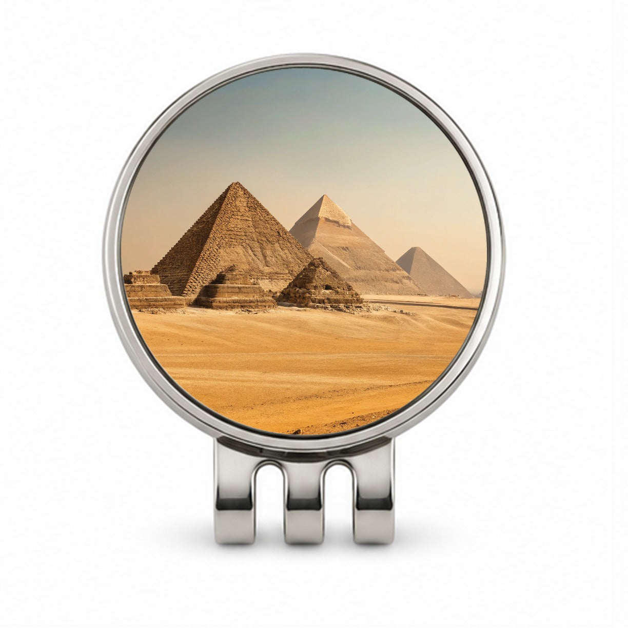 Pyramids Of Giza Travel Egypt History Golf Hat Clip with Ball Marker