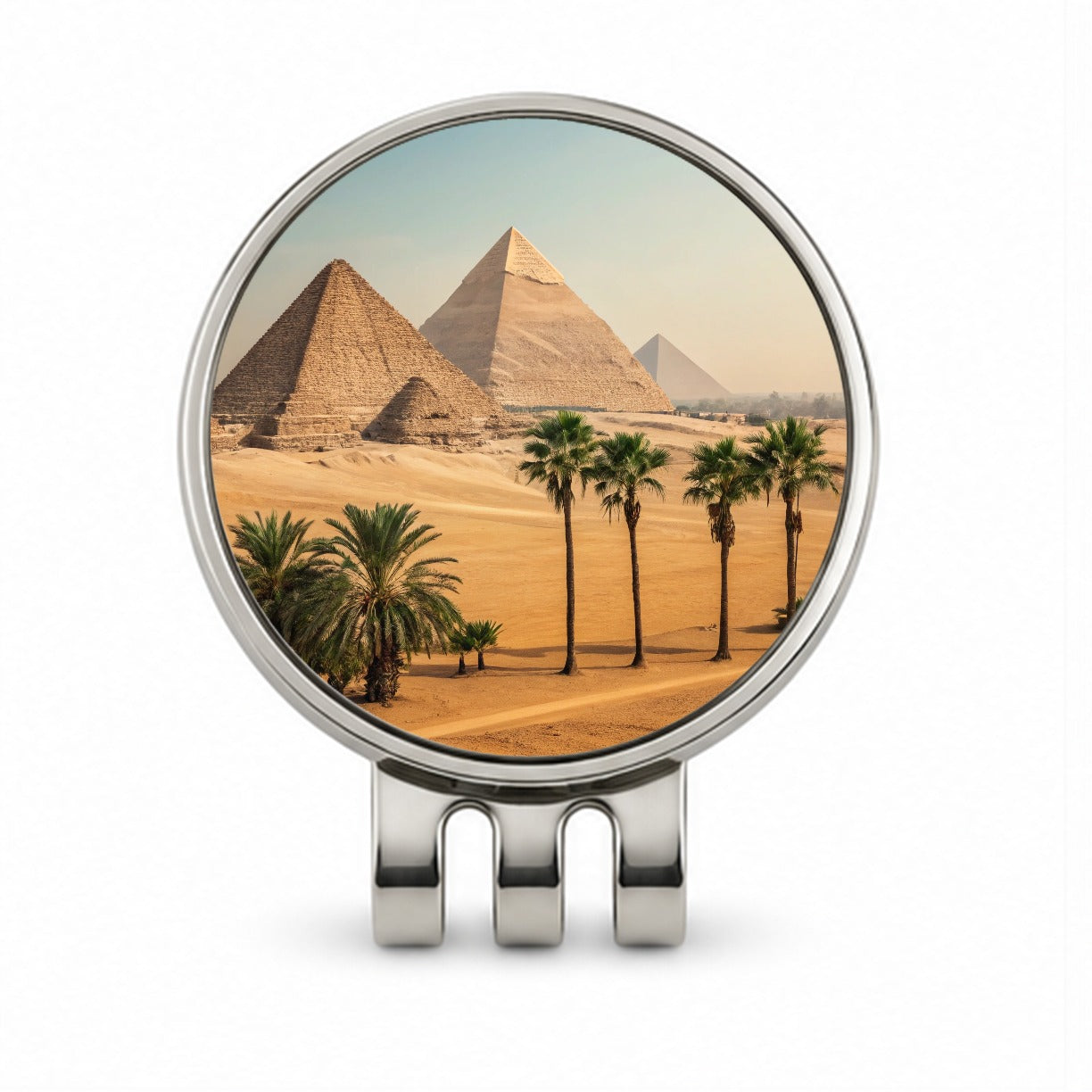 Pyramids Of Giza Travel Egypt Golf Hat Clip with Ball Marker