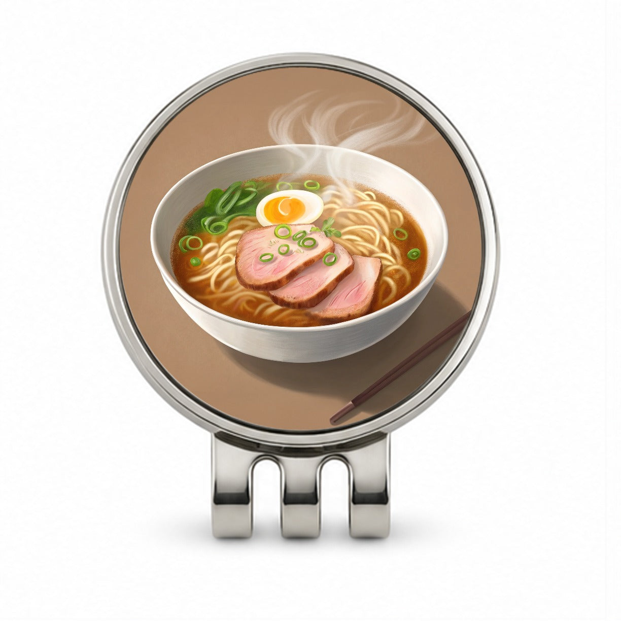 Ramen Bowl Delicious Golf Hat Clip with Ball Marker