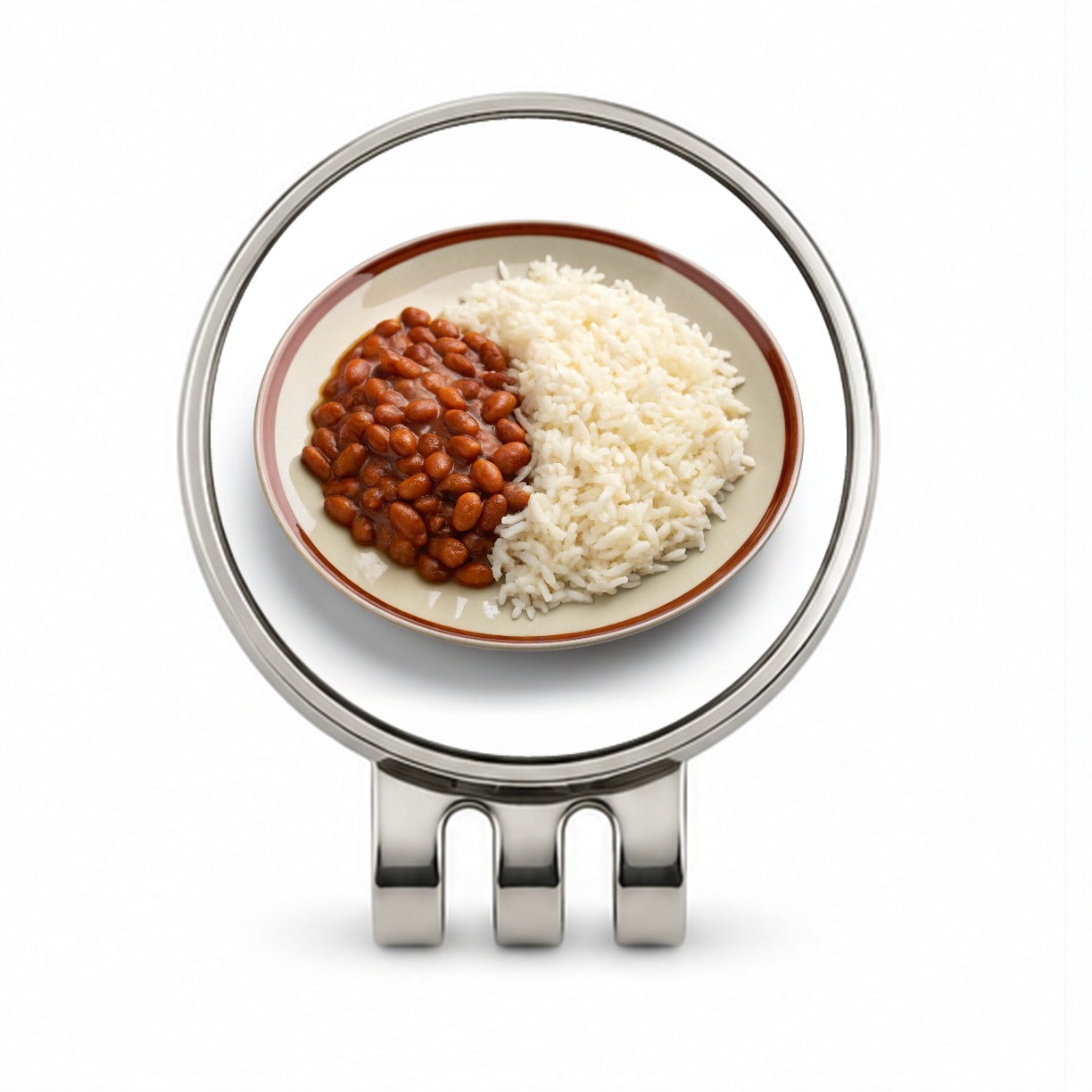 Rice And Beans Cheap Dinner Golf Hat Clip with Ball Marker