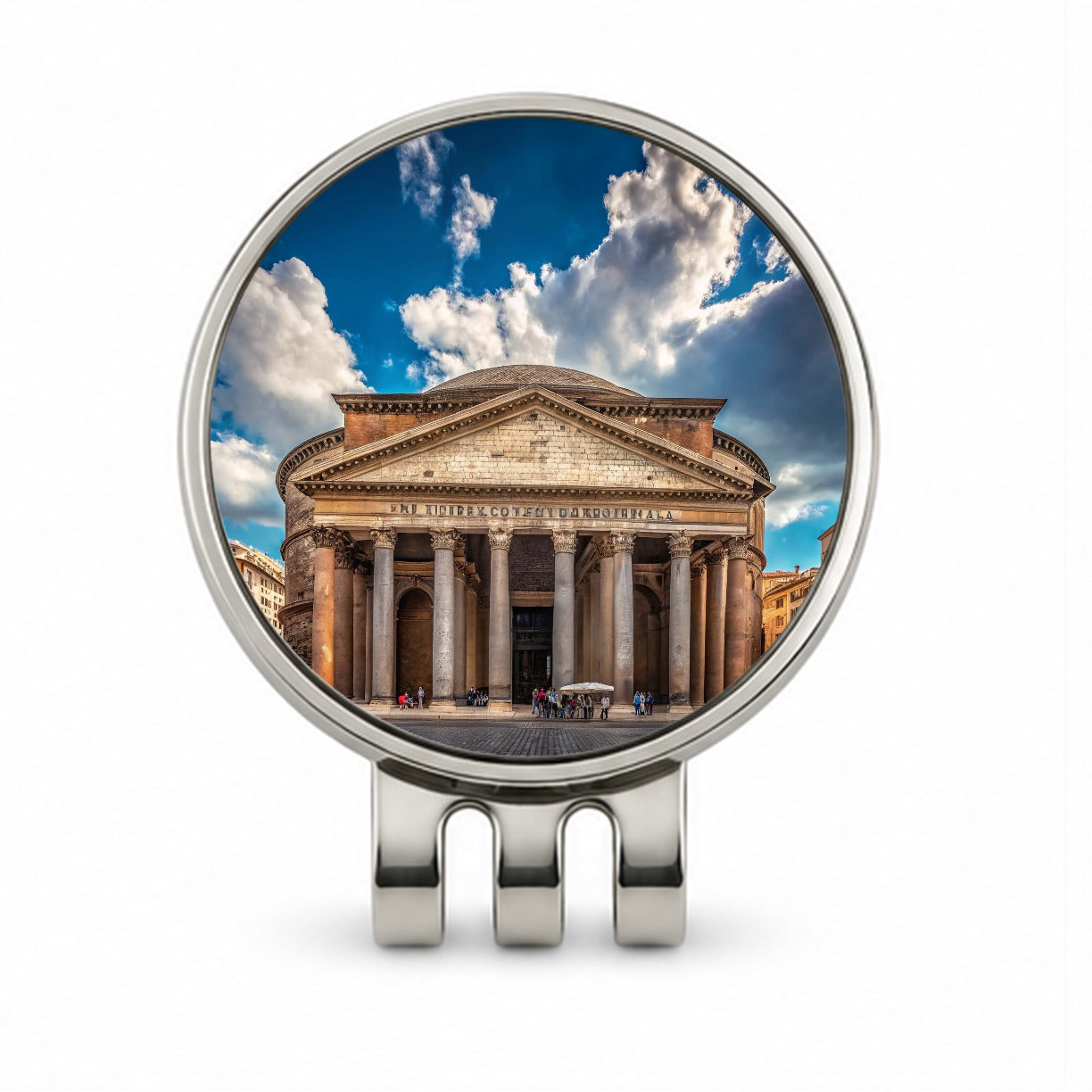 Rome Italy Pantheon Travel History Golf Hat Clip with Ball Marker