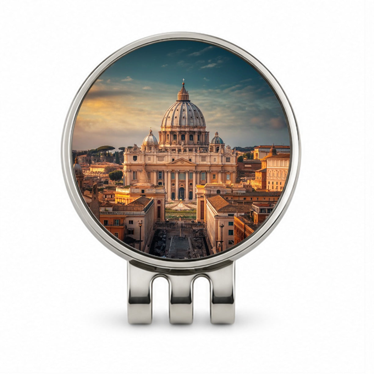 Rome Italy Vatican City Travel Golf Hat Clip with Ball Marker