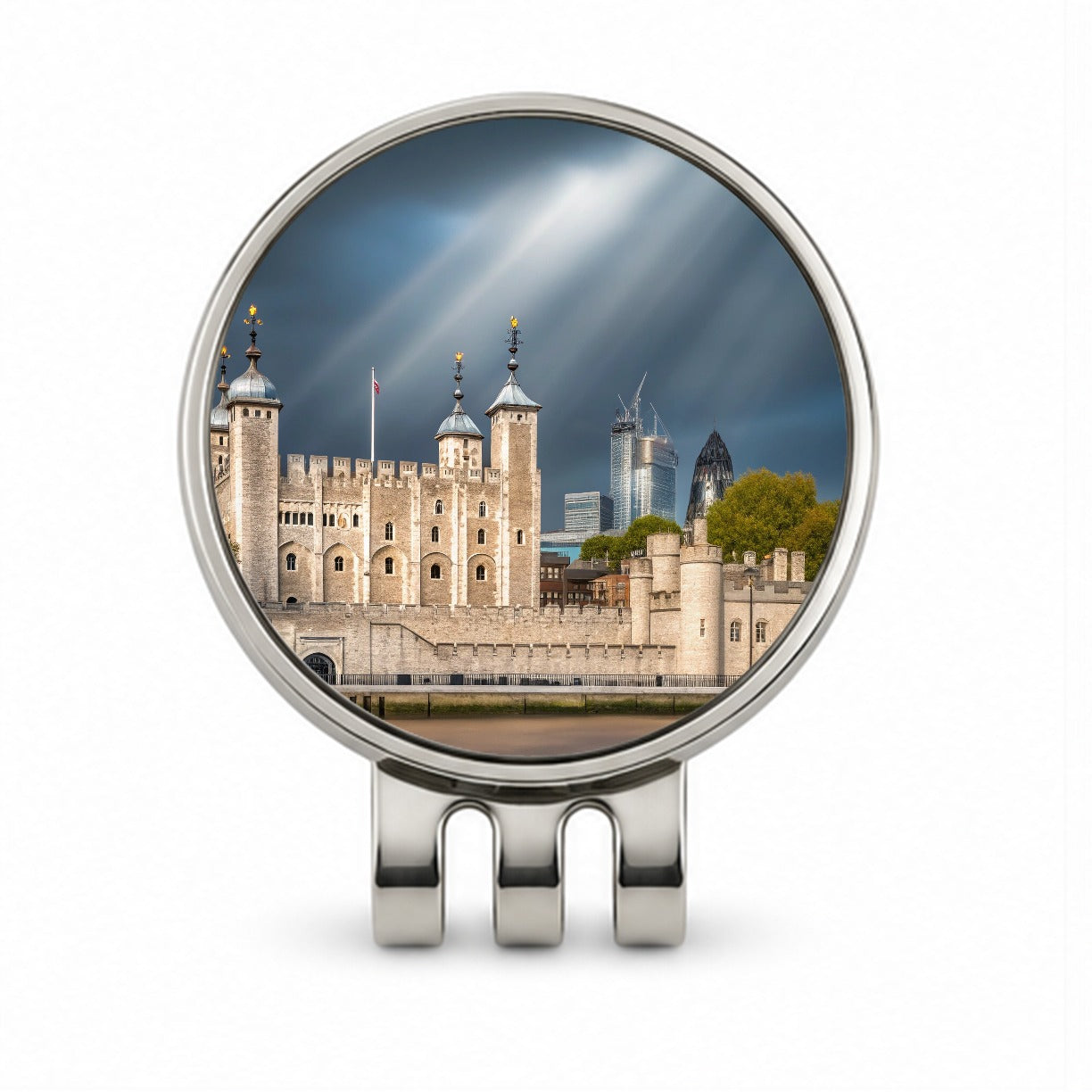 Tower Of London England Golf Hat Clip with Ball Marker