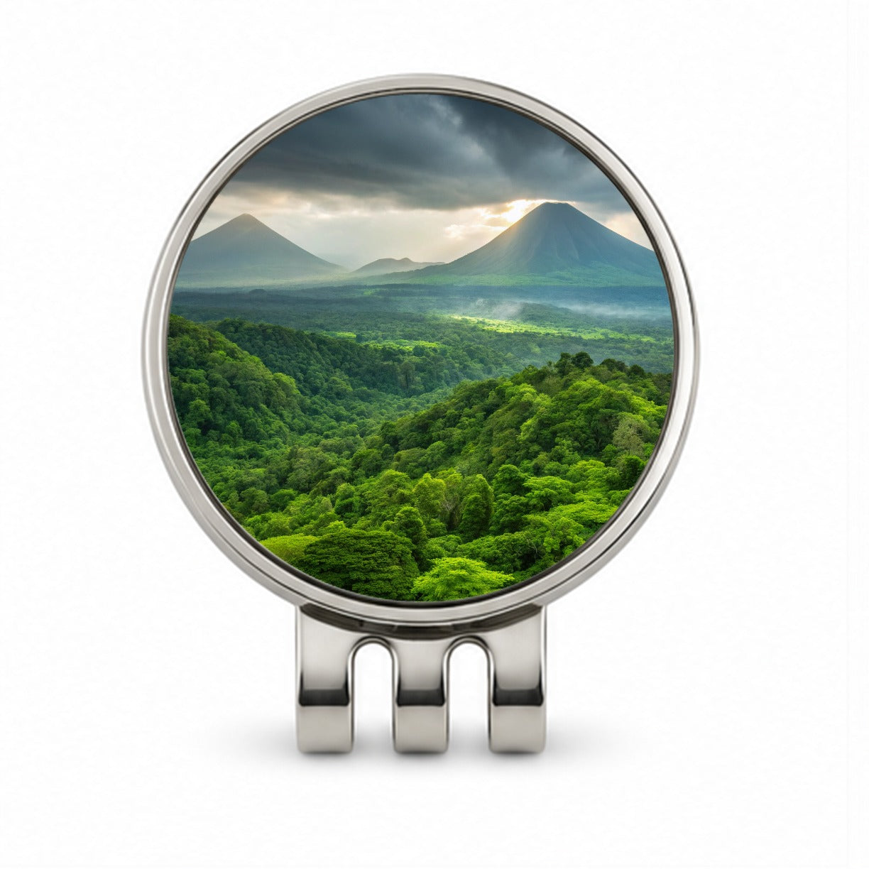 Volcanoes National Park Hawaii Golf Hat Clip with Ball Marker