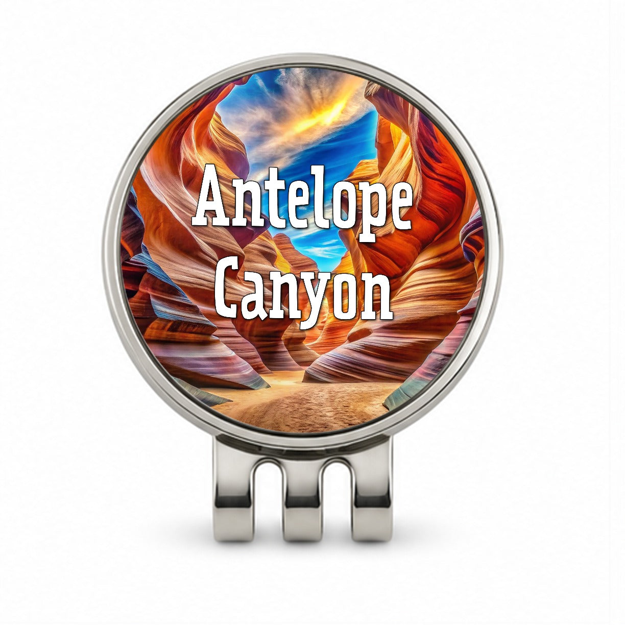 Antelope Canyon Arizona Golf Hat Clip with Ball Marker