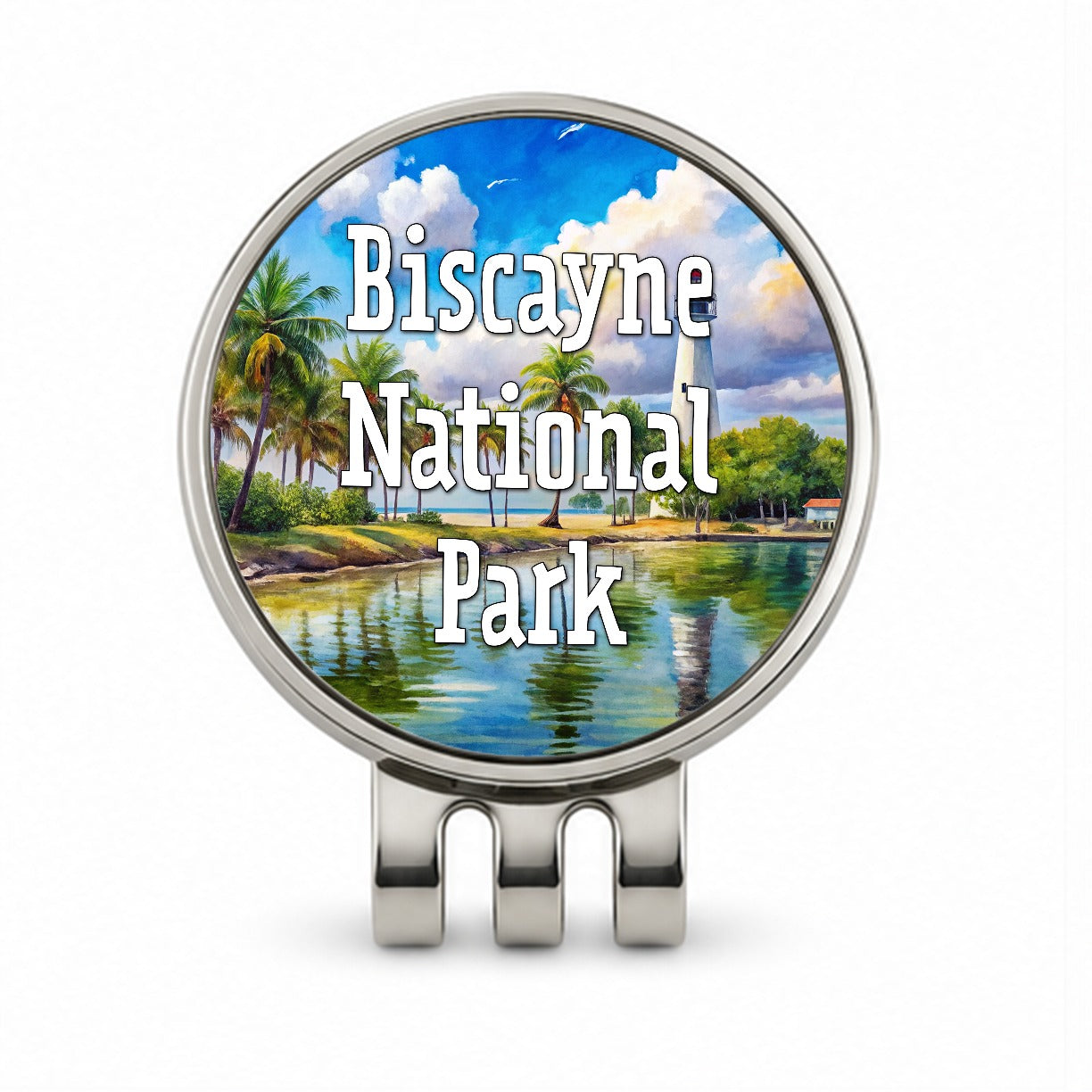 Biscayne National Park Florida Golf Hat Clip with Ball Marker