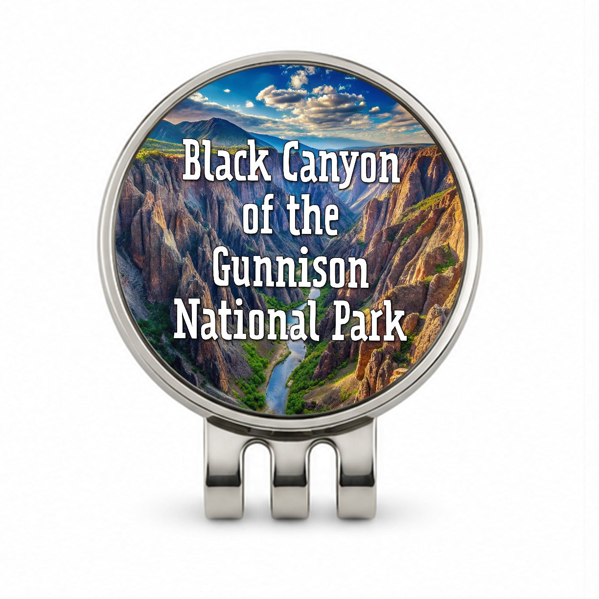 Black Canyon of the Gunnison National Park Colorado Golf Hat Clip with Ball Marker