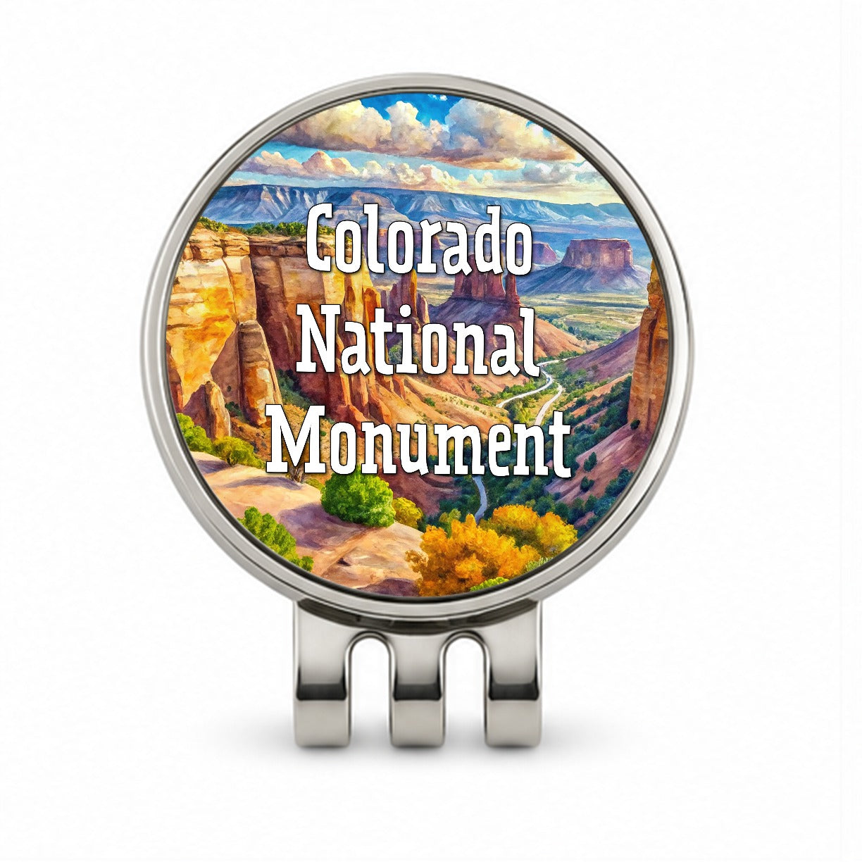 Colorado National Monument Colorado Golf Hat Clip with Ball Marker