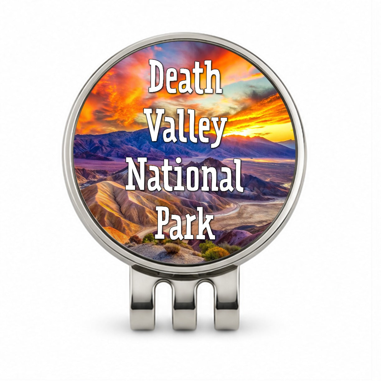 Death Valley National Park California Golf Hat Clip with Ball Marker
