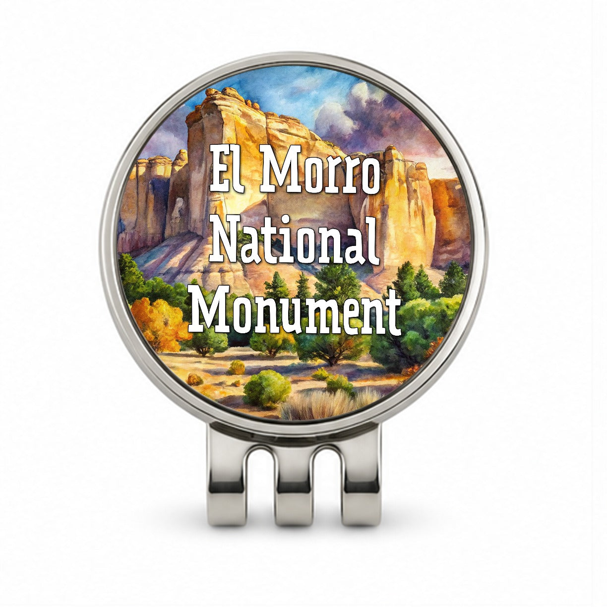 El Morro National Monument New Mexico Golf Hat Clip with Ball Marker