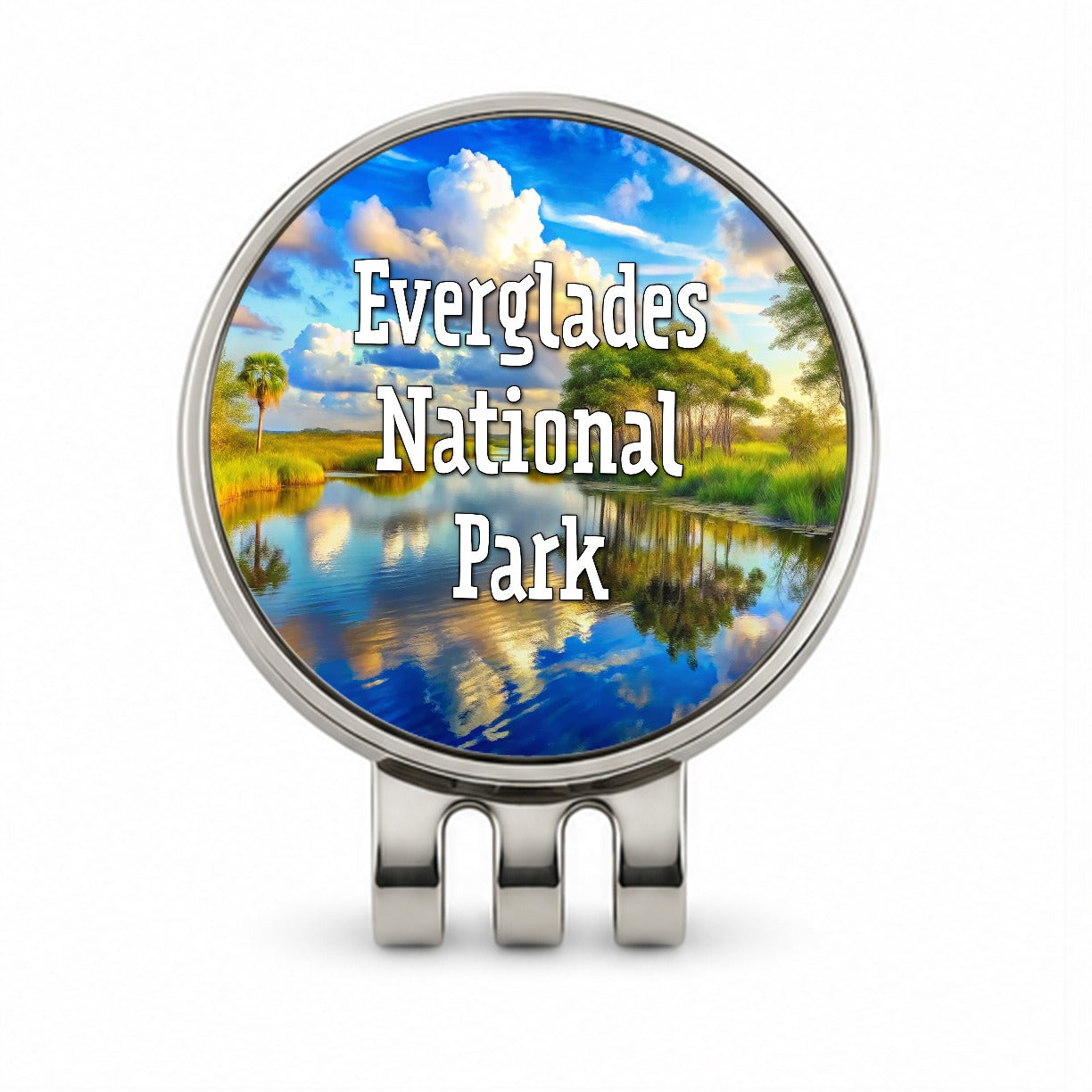 Everglades National Park Florida Golf Hat Clip with Ball Marker