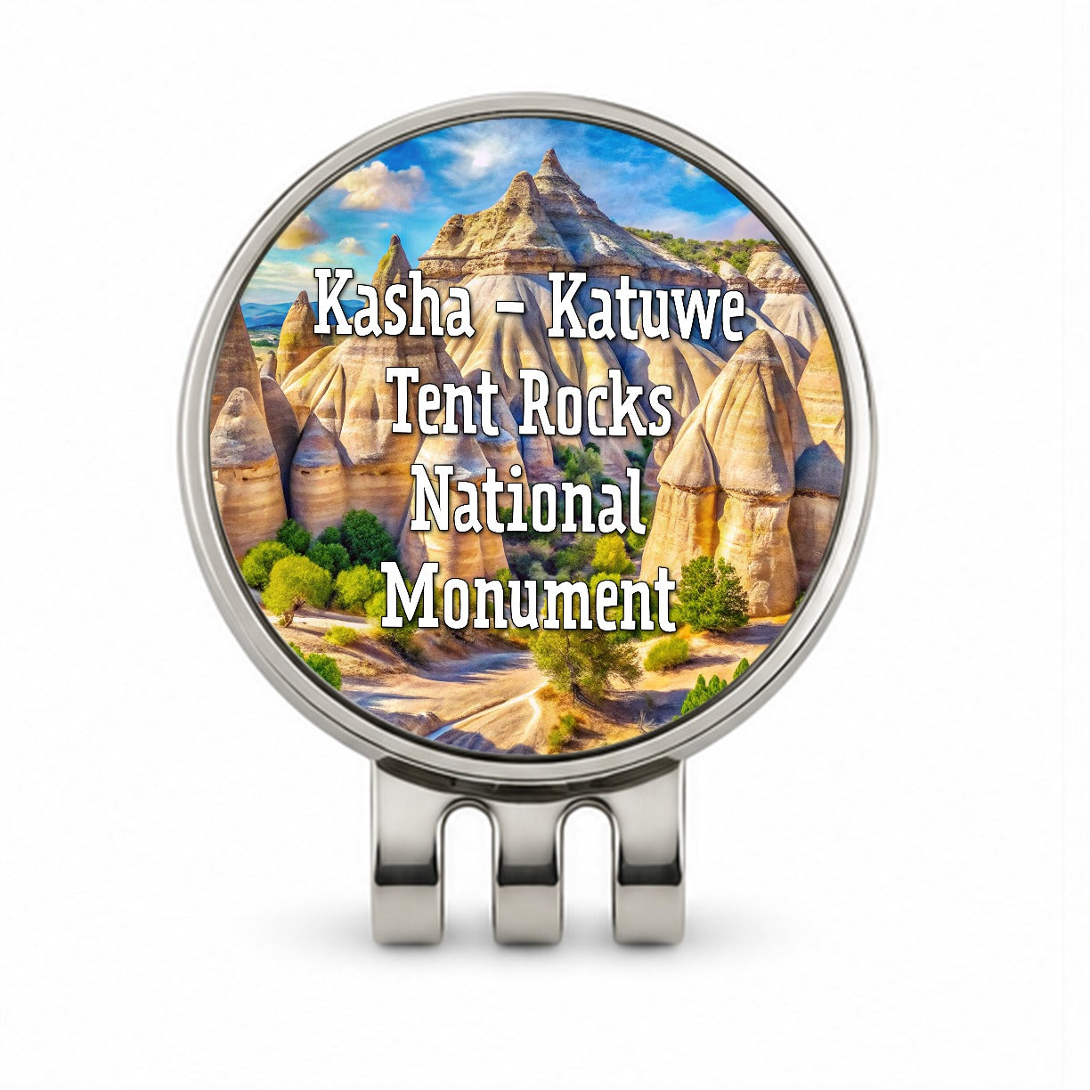 Kasha - Katuwe Tent Rocks National Monument New Mexico Golf Hat Clip with Ball Marker