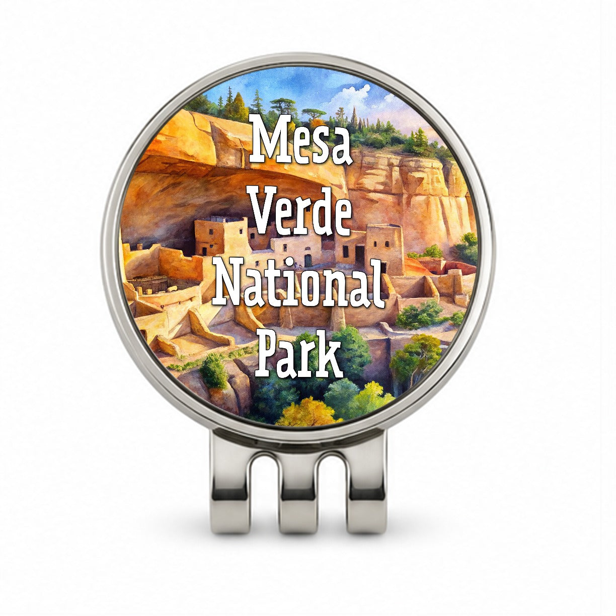 Mesa Verde National Park Colorado CO Golf Hat Clip with Ball Marker