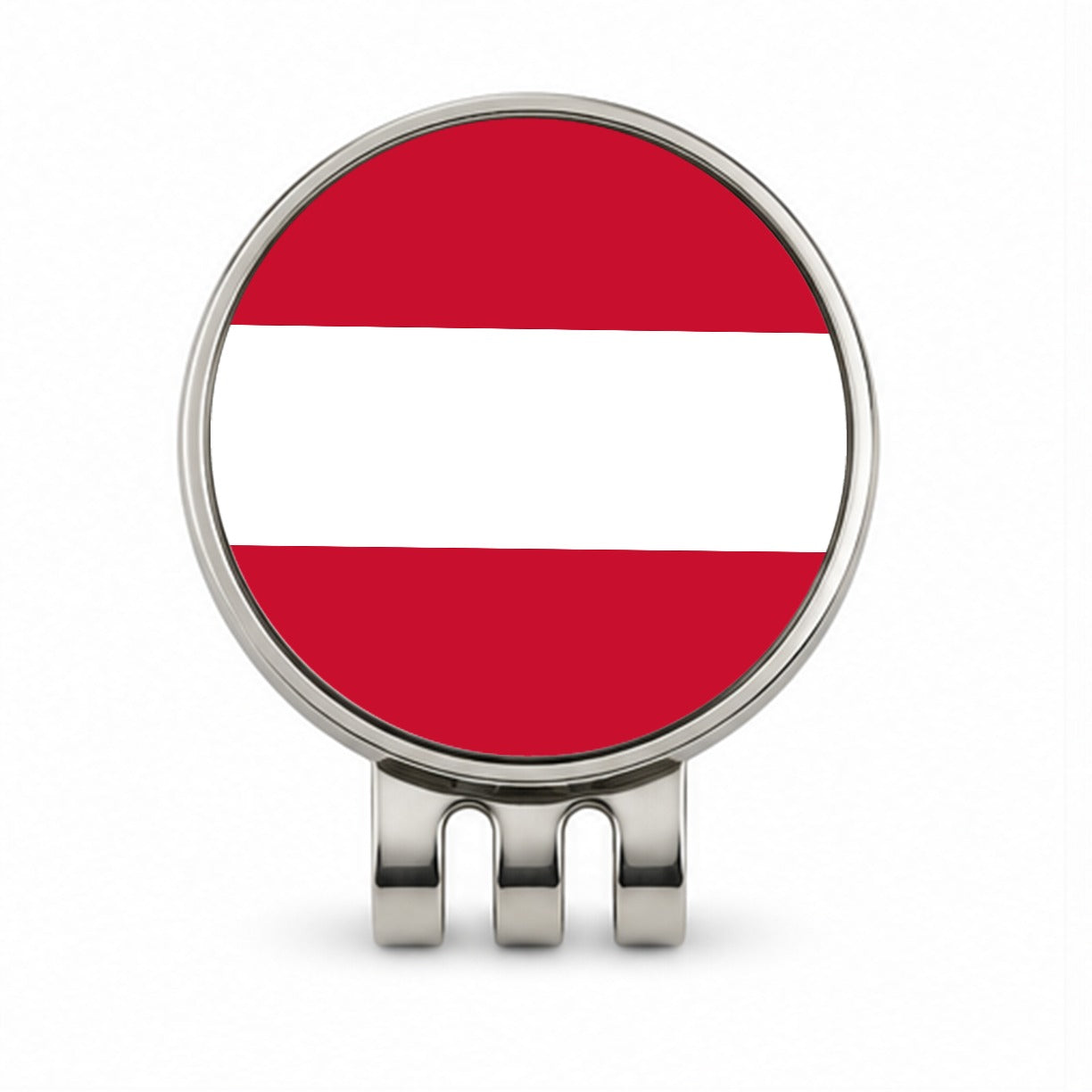Austria Country Flag Golf Hat Clip with Ball Marker