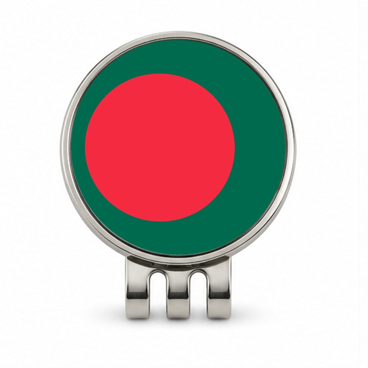 Bangladesh Country Flag Golf Hat Clip with Ball Marker