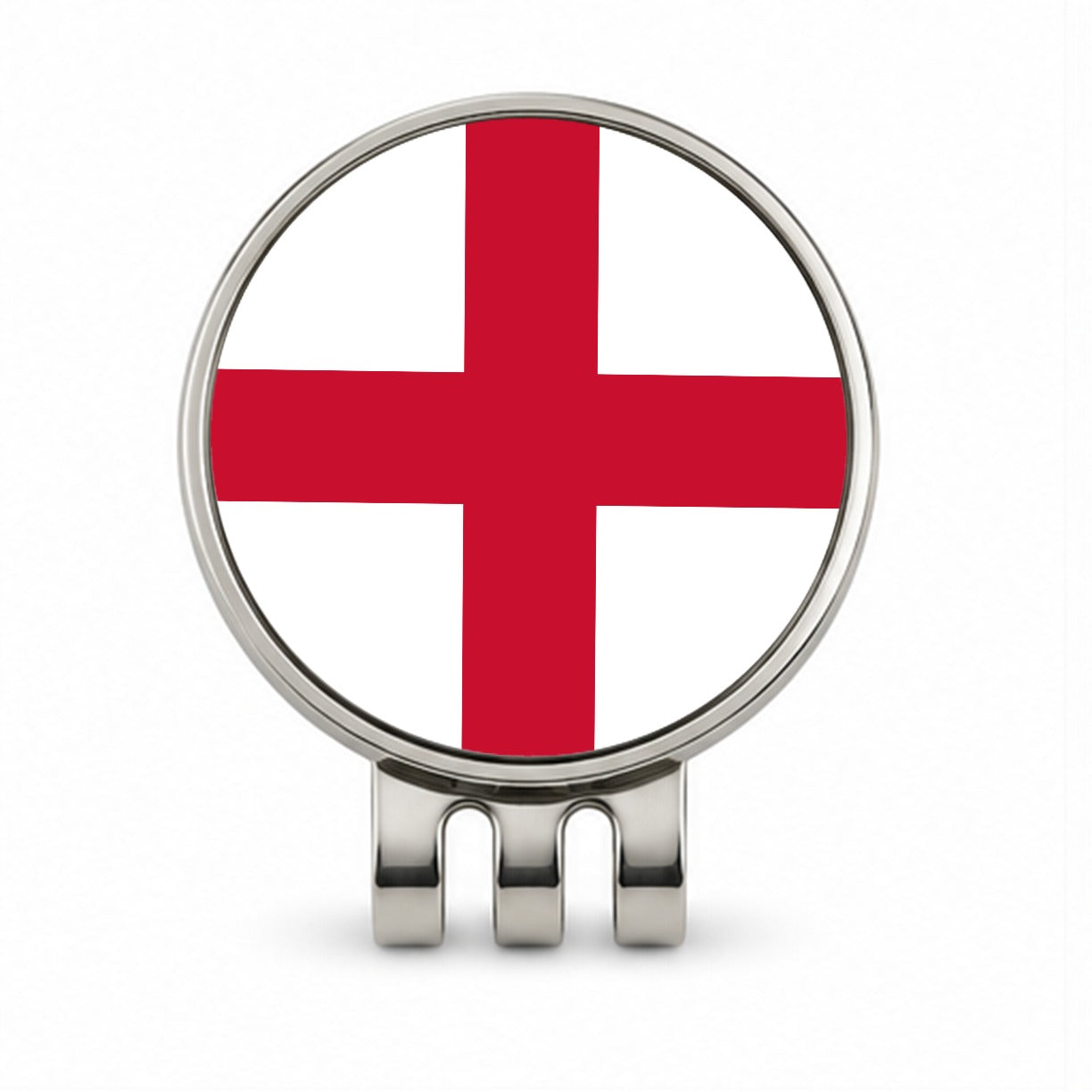Great Britain England Country Flag Golf Hat Clip with Ball Marker