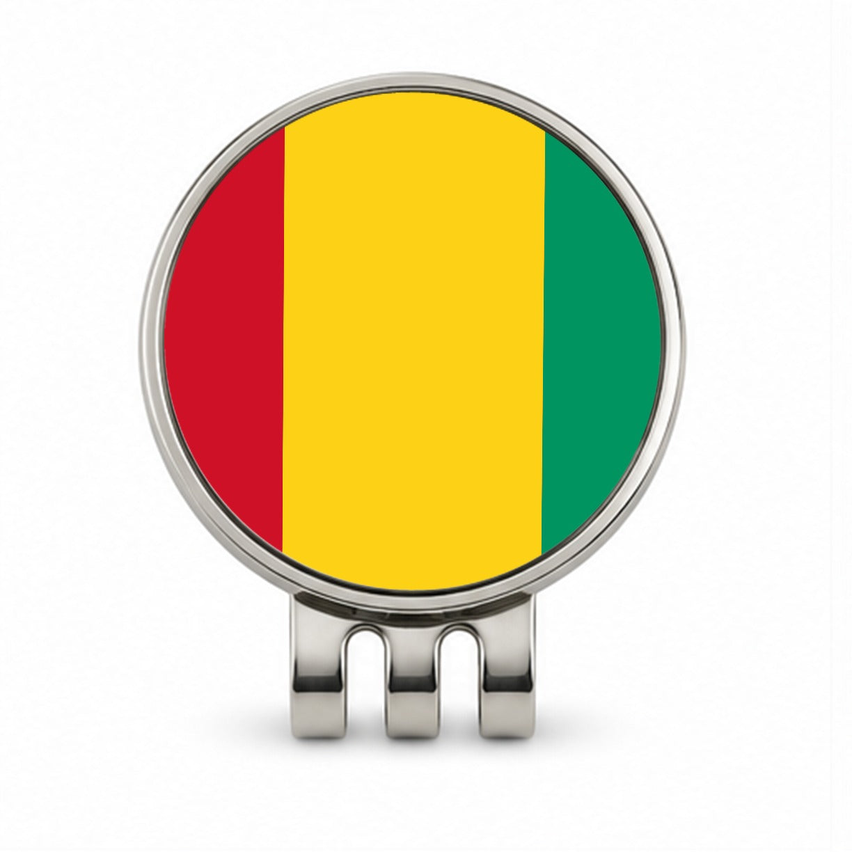 Guinea Country Flag Golf Hat Clip with Ball Marker