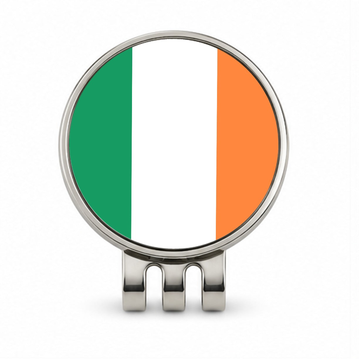 Ireland Country Flag Golf Hat Clip with Ball Marker