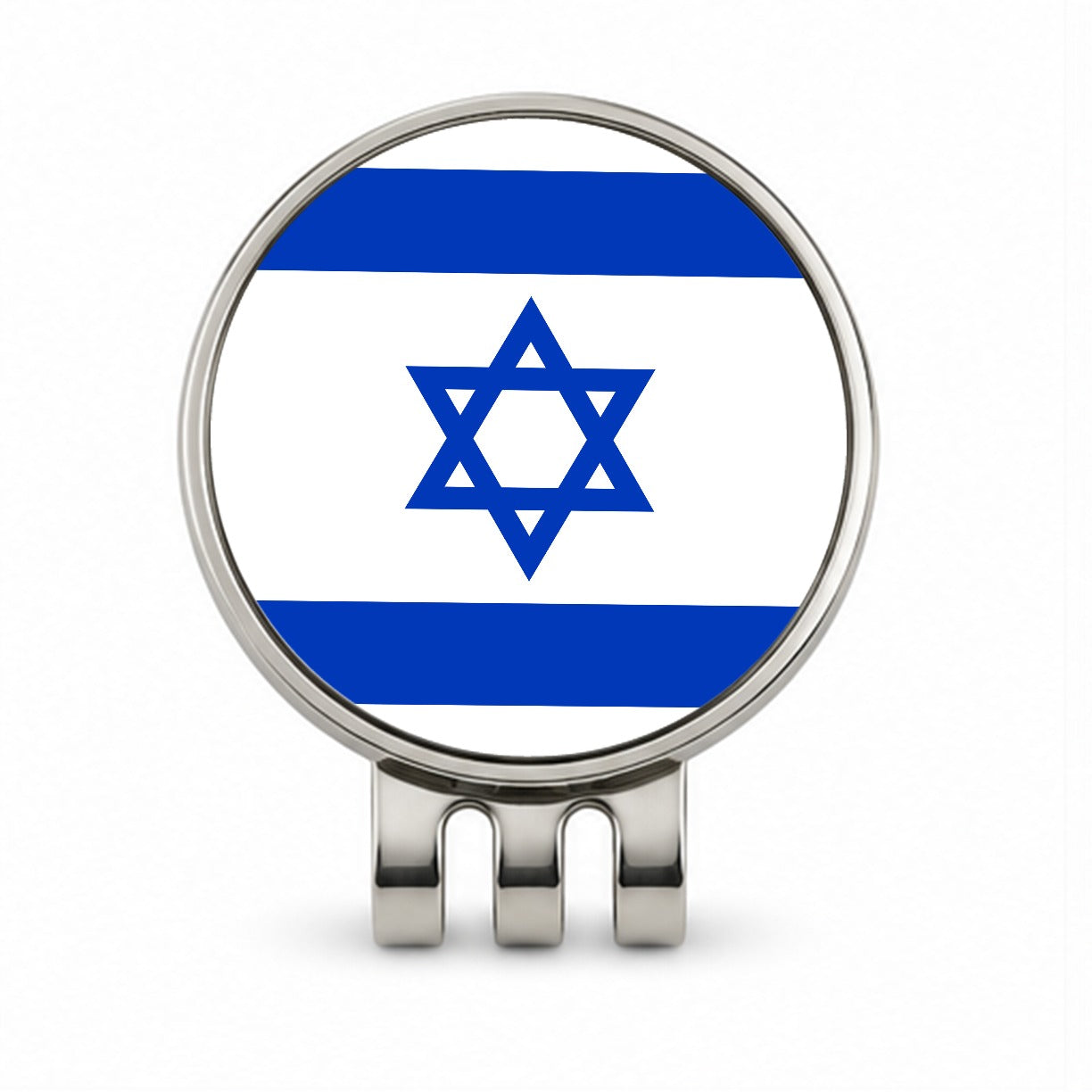 Israel Country Flag Golf Hat Clip with Ball Marker