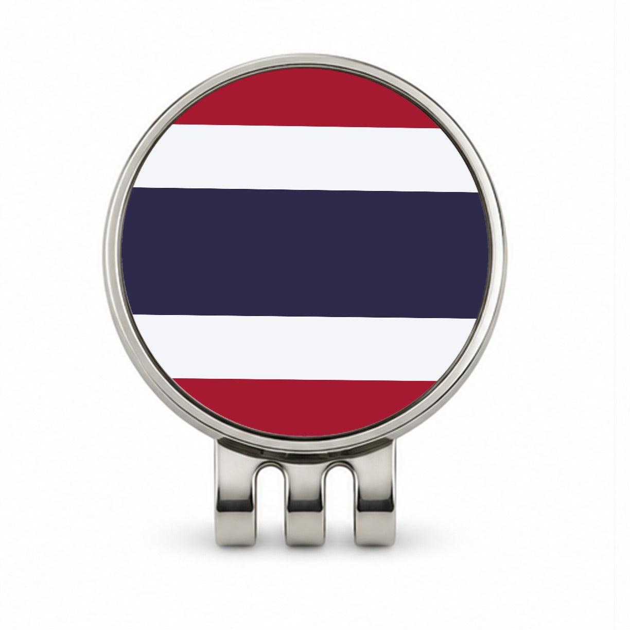 Thailand Country Flag Golf Hat Clip with Ball Marker