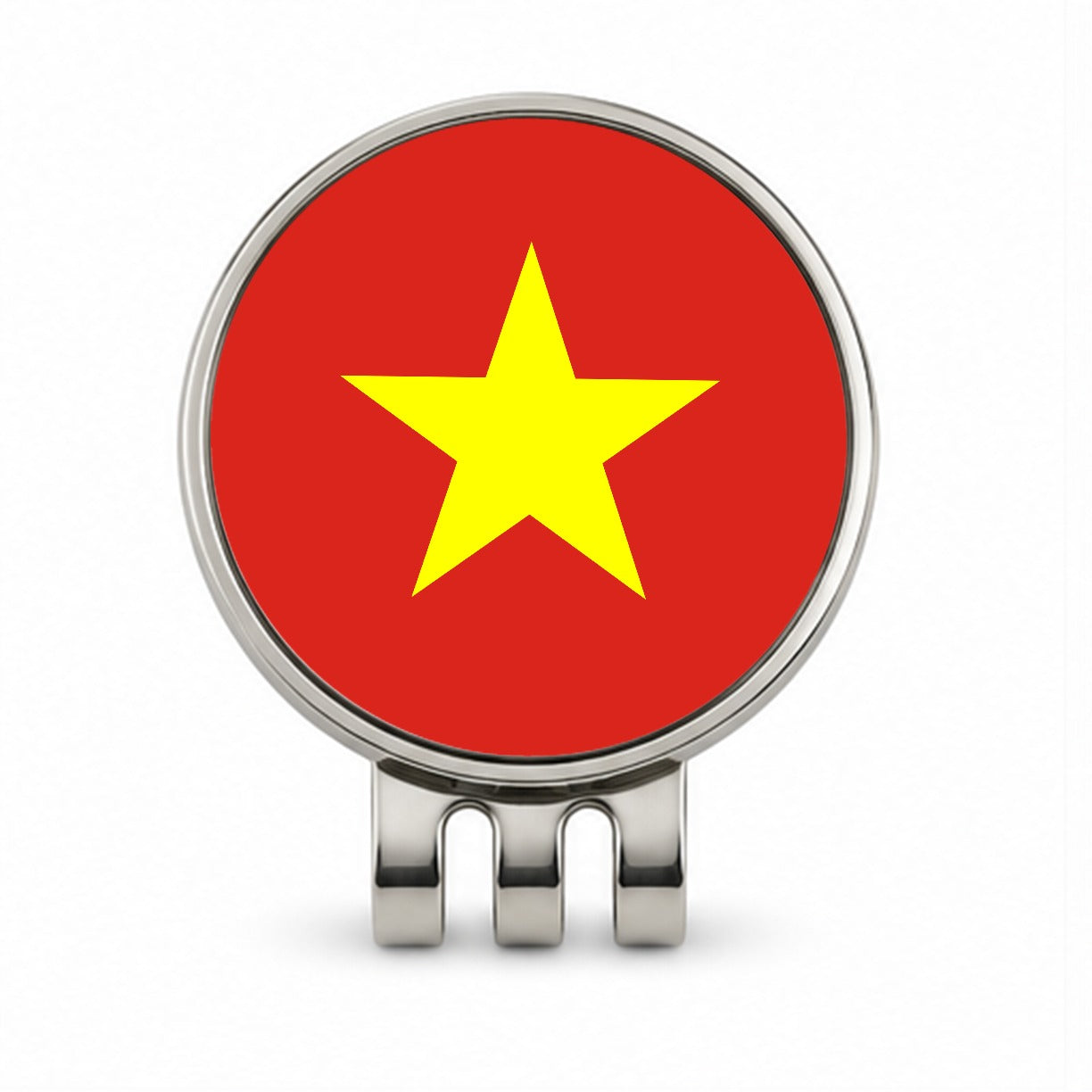 Viet Nam Country Flag Golf Hat Clip with Ball Marker