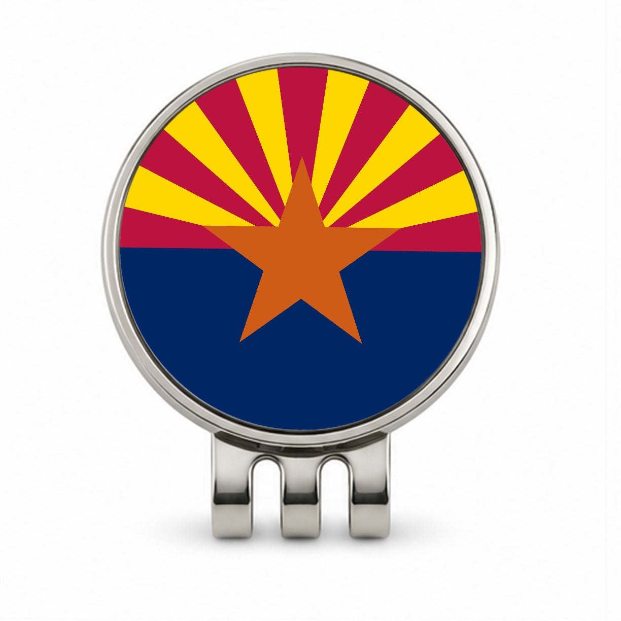 Arizona AZ State Flag Golf Hat Clip with Ball Marker