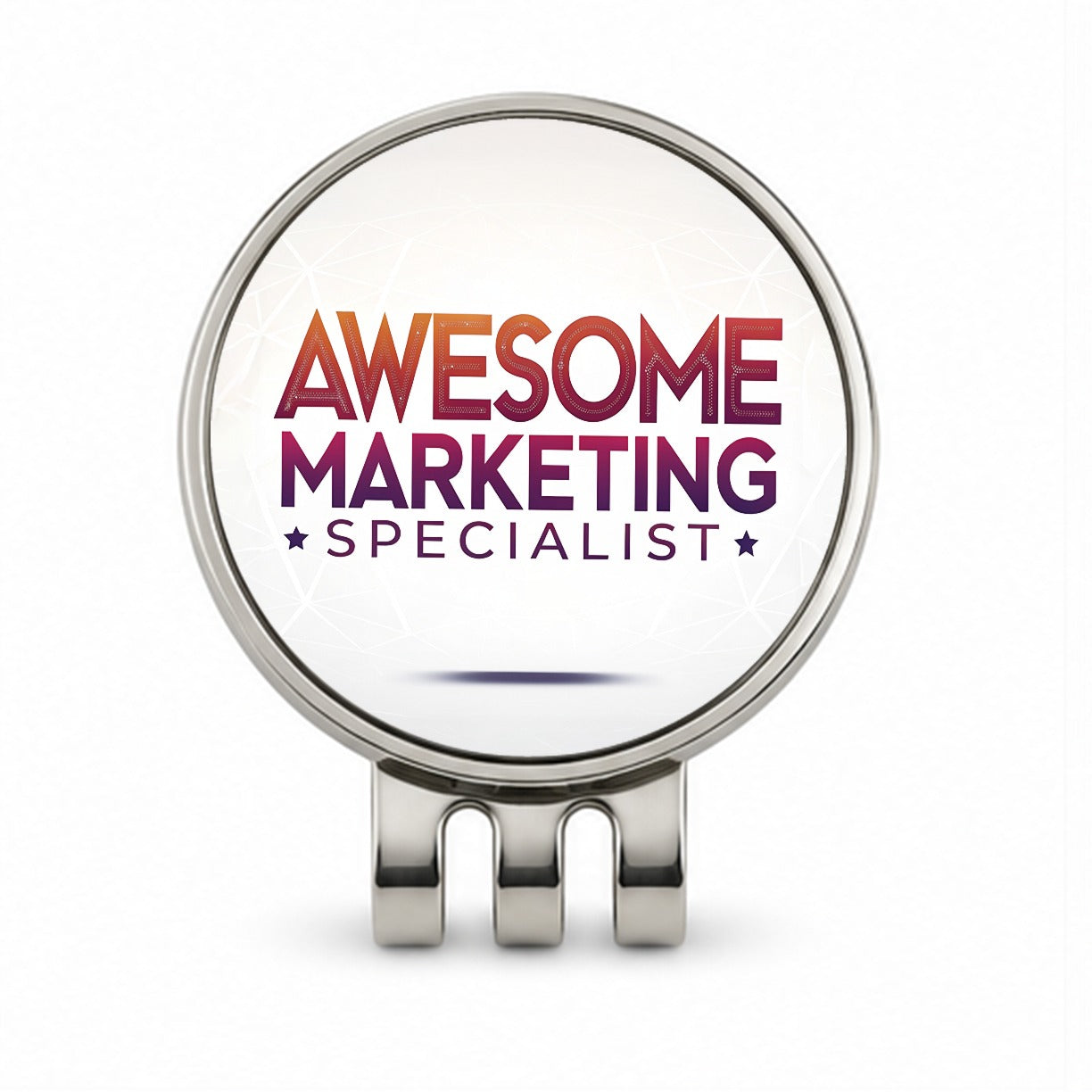 Awesome Marketing Specialist Inspirational Golf Hat Clip with Ball Marker