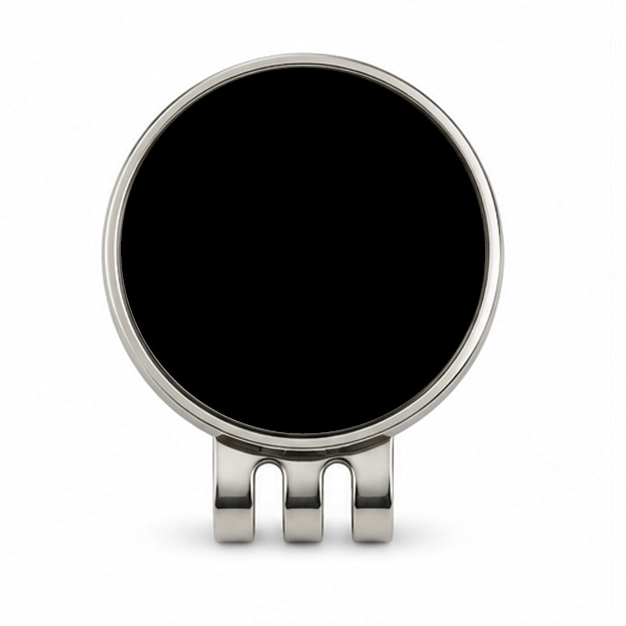 It's Just a Solid Black Color Golf Hat Clip with Ball Marker