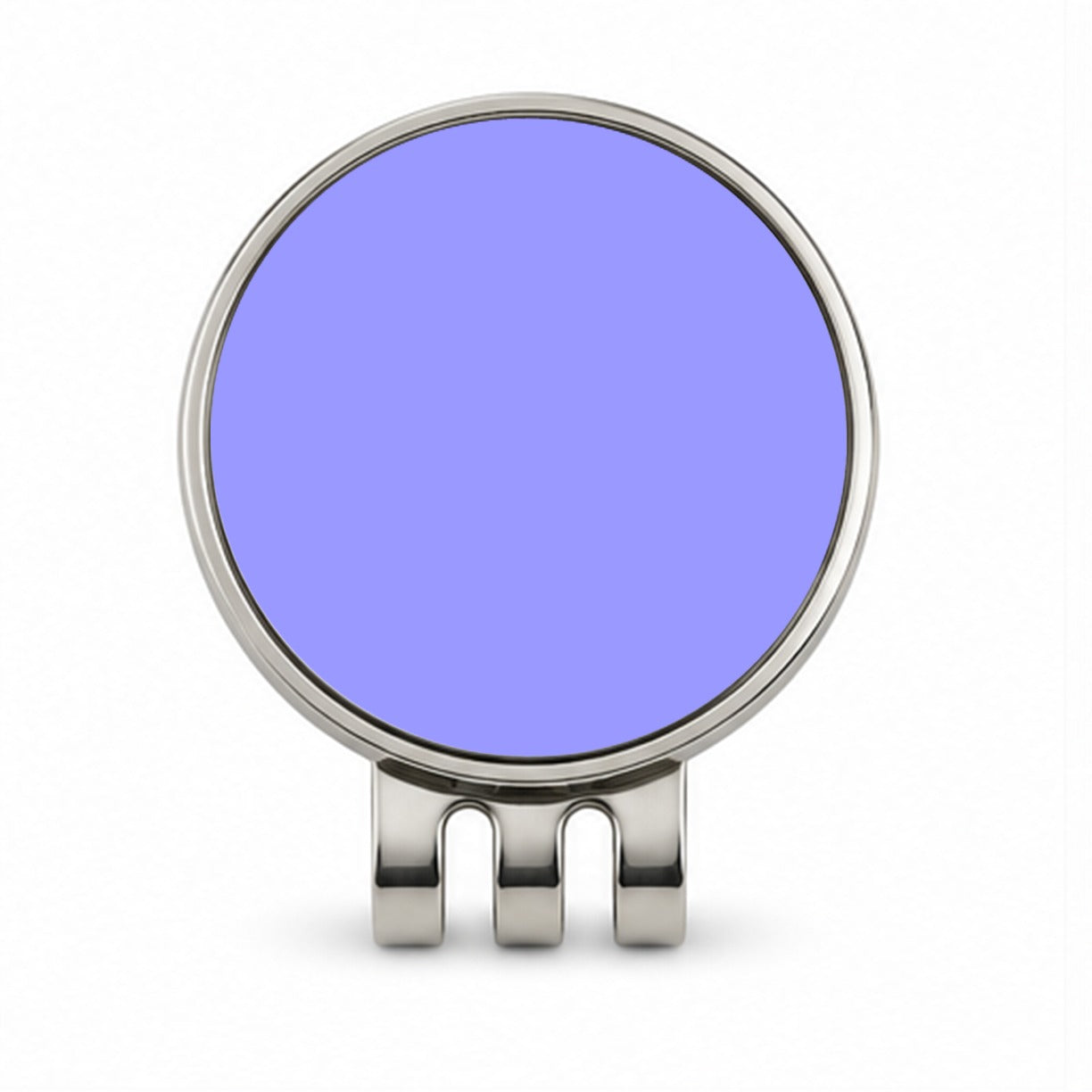 It's Just a Solid Lavender Color Golf Hat Clip with Ball Marker