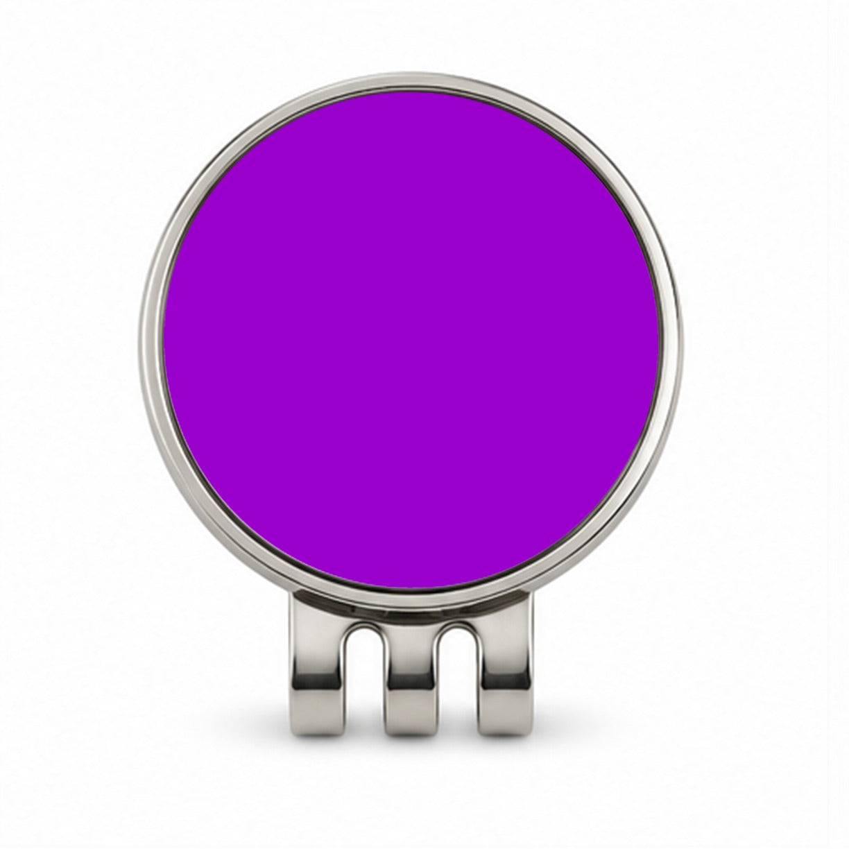 It's Just a Solid Purple Color Golf Hat Clip with Ball Marker
