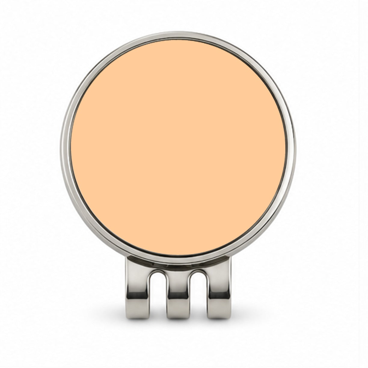 It's Just a Solid Tan Color Golf Hat Clip with Ball Marker