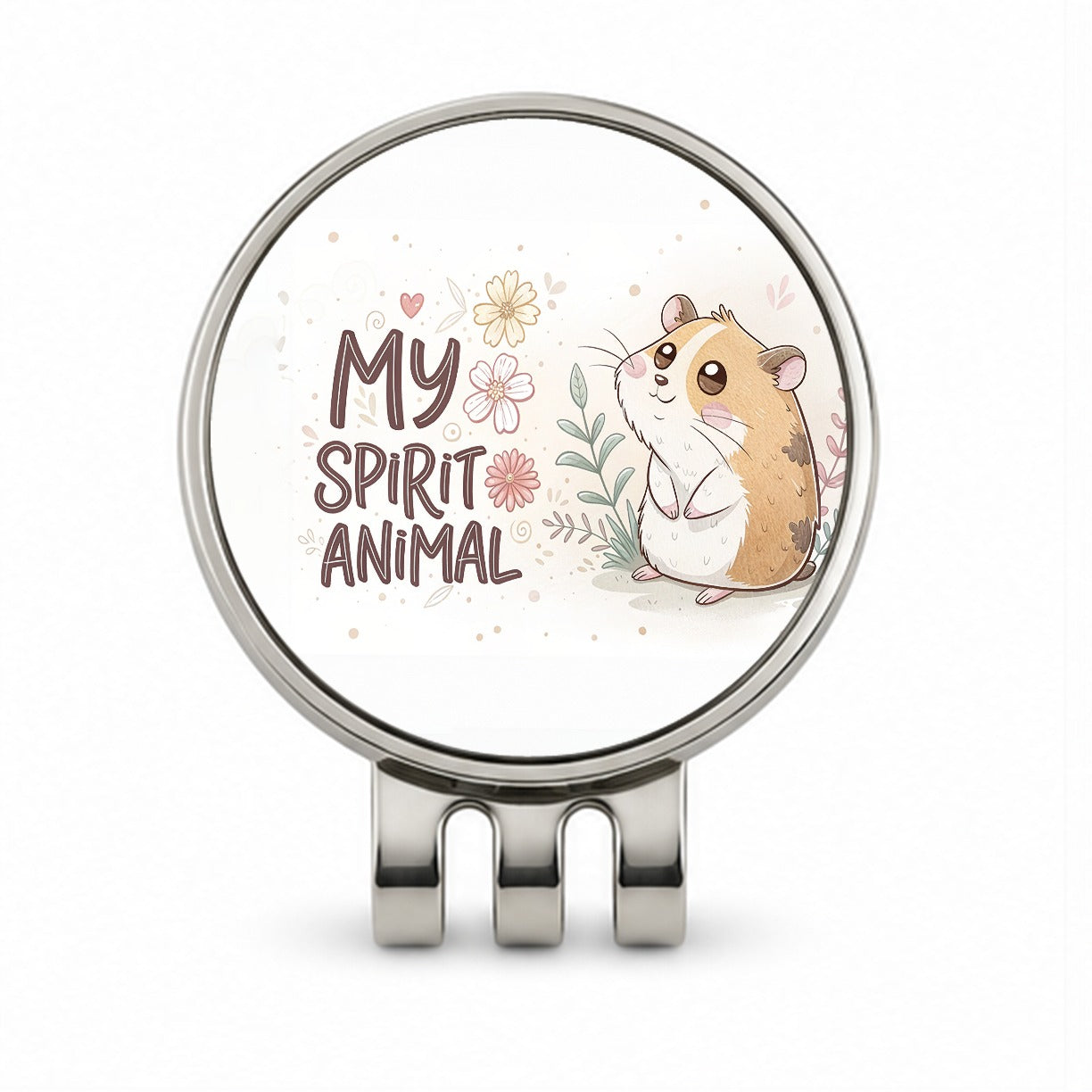My Spirit Animal Hamster Funny Golf Hat Clip with Ball Marker