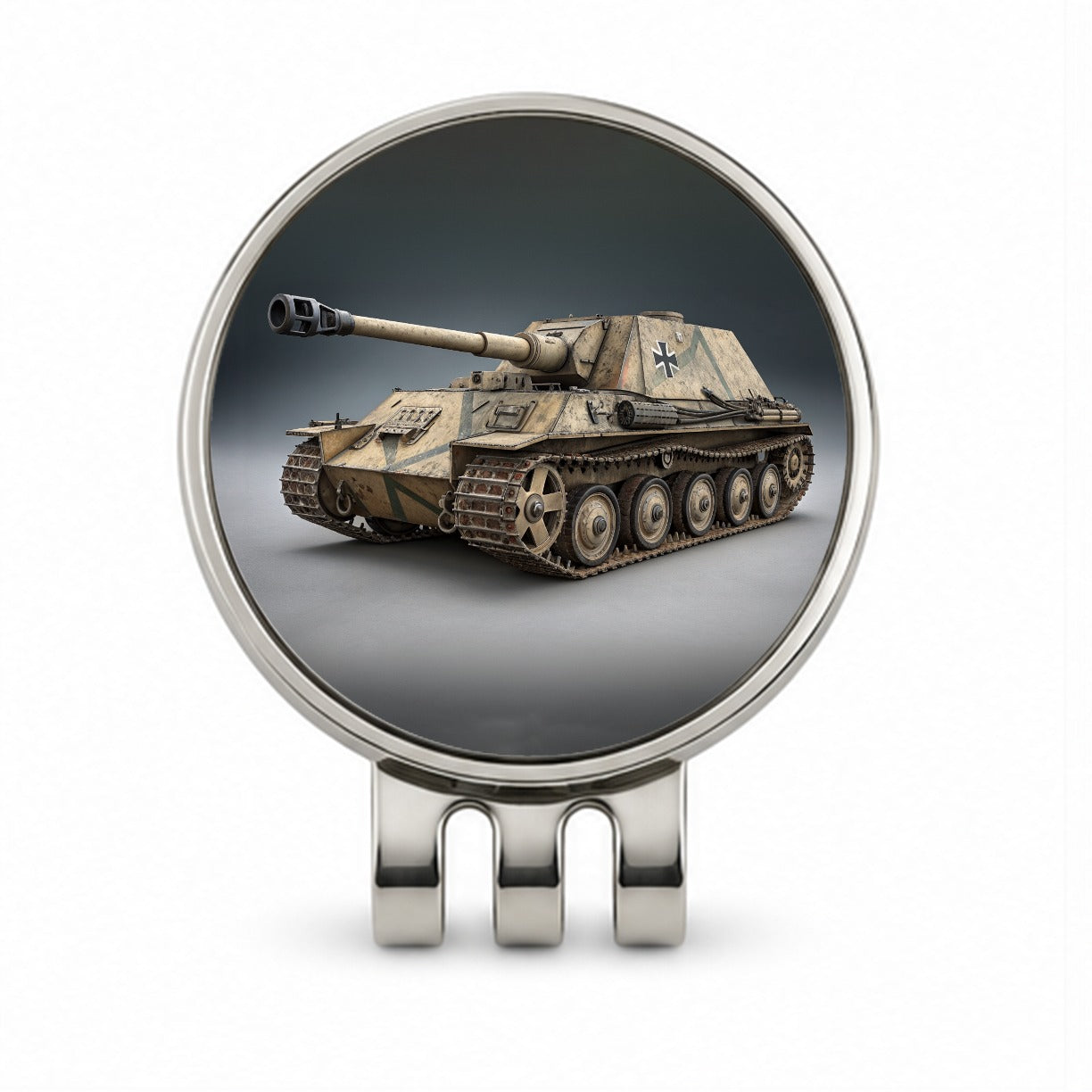 Ferdinand Elefant WWII German Heavy Tank Destroyer Golf Hat Clip with Ball Marker