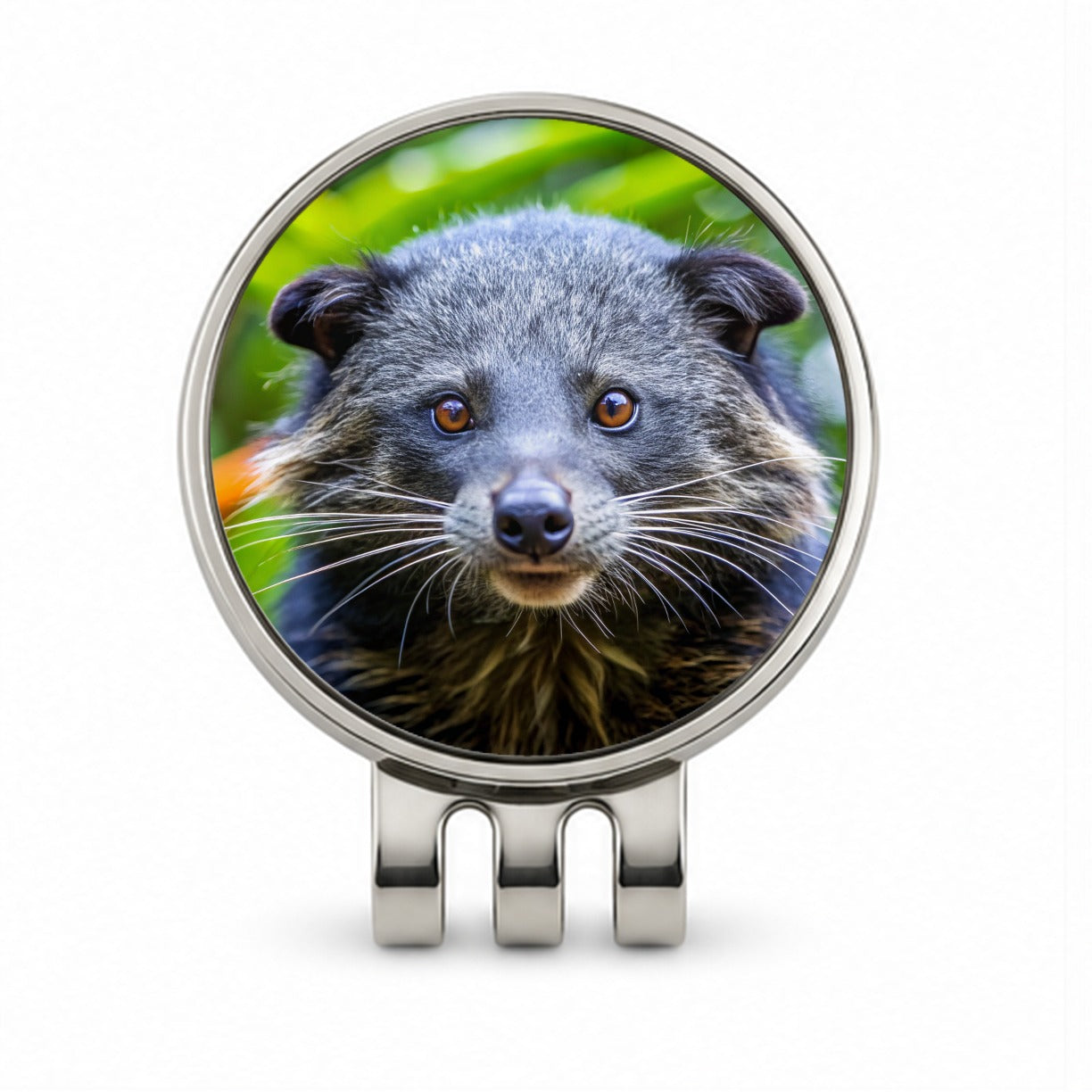 Binturong Bearcat Photo Golf Hat Clip with Ball Marker