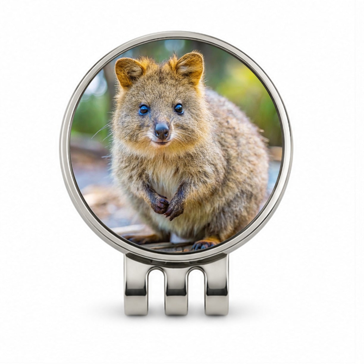 Quokka Photo Golf Hat Clip with Ball Marker