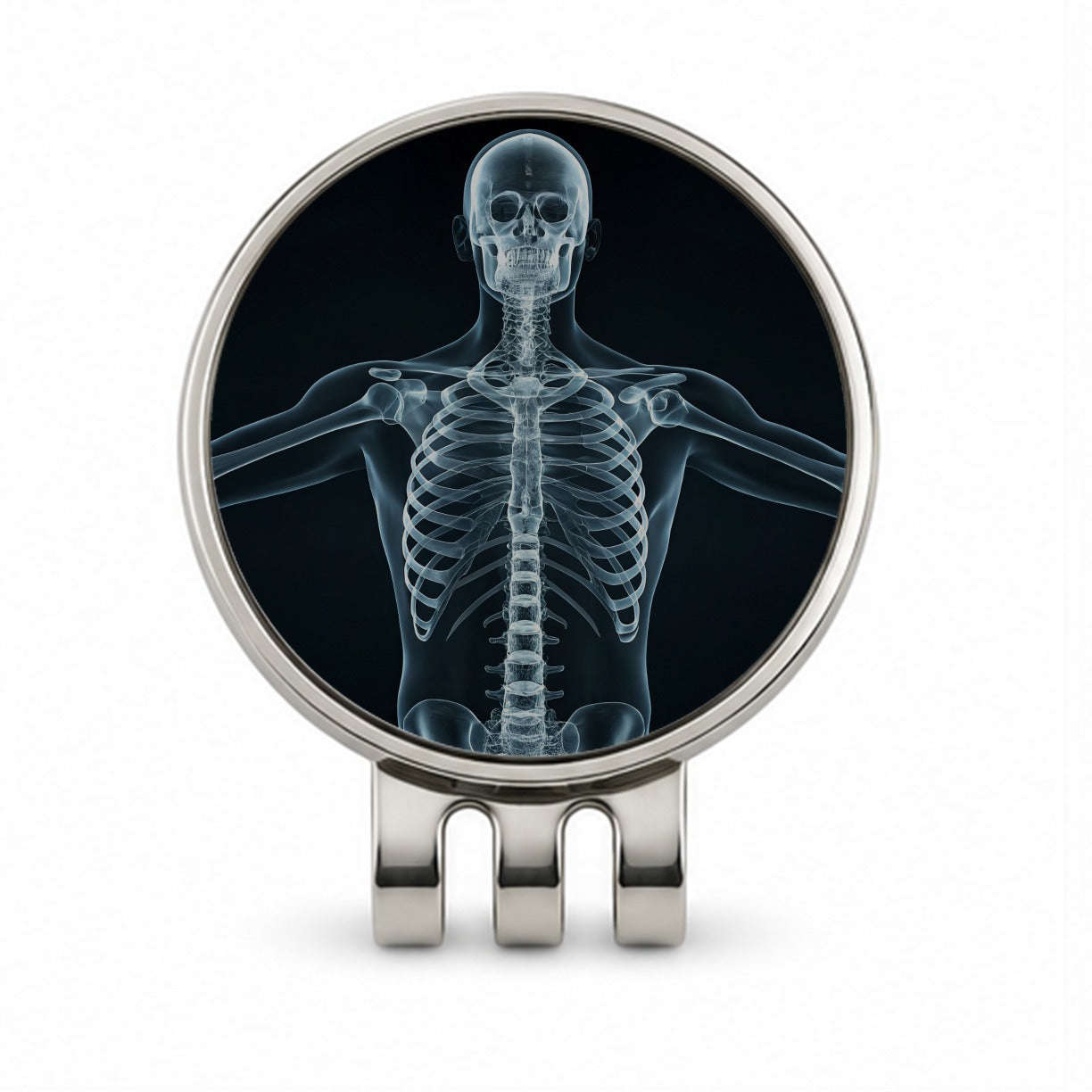 Anatomy Skeleton Xray Science Golf Hat Clip with Ball Marker