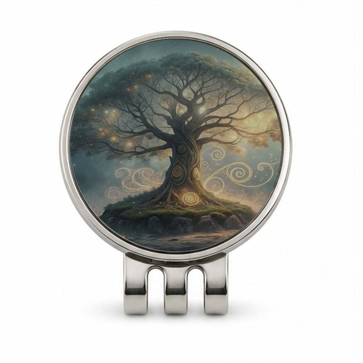 Enchanted Tree Of Life Golf Hat Clip with Ball Marker
