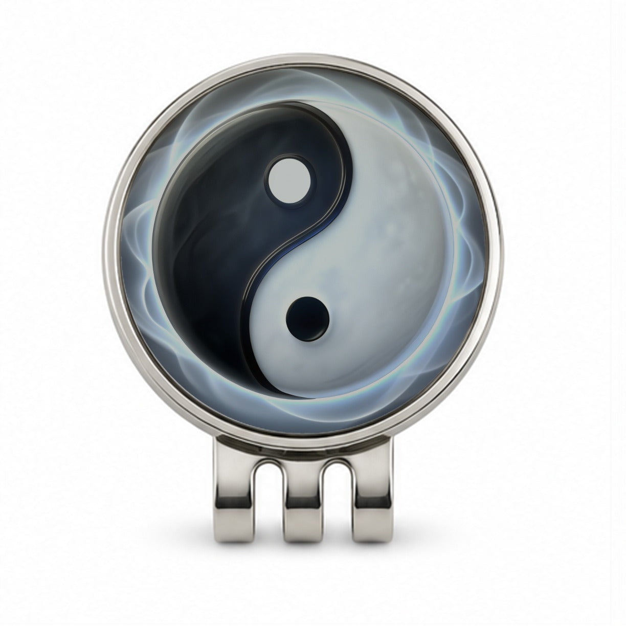 Yin Yang Spiritual Golf Hat Clip with Ball Marker