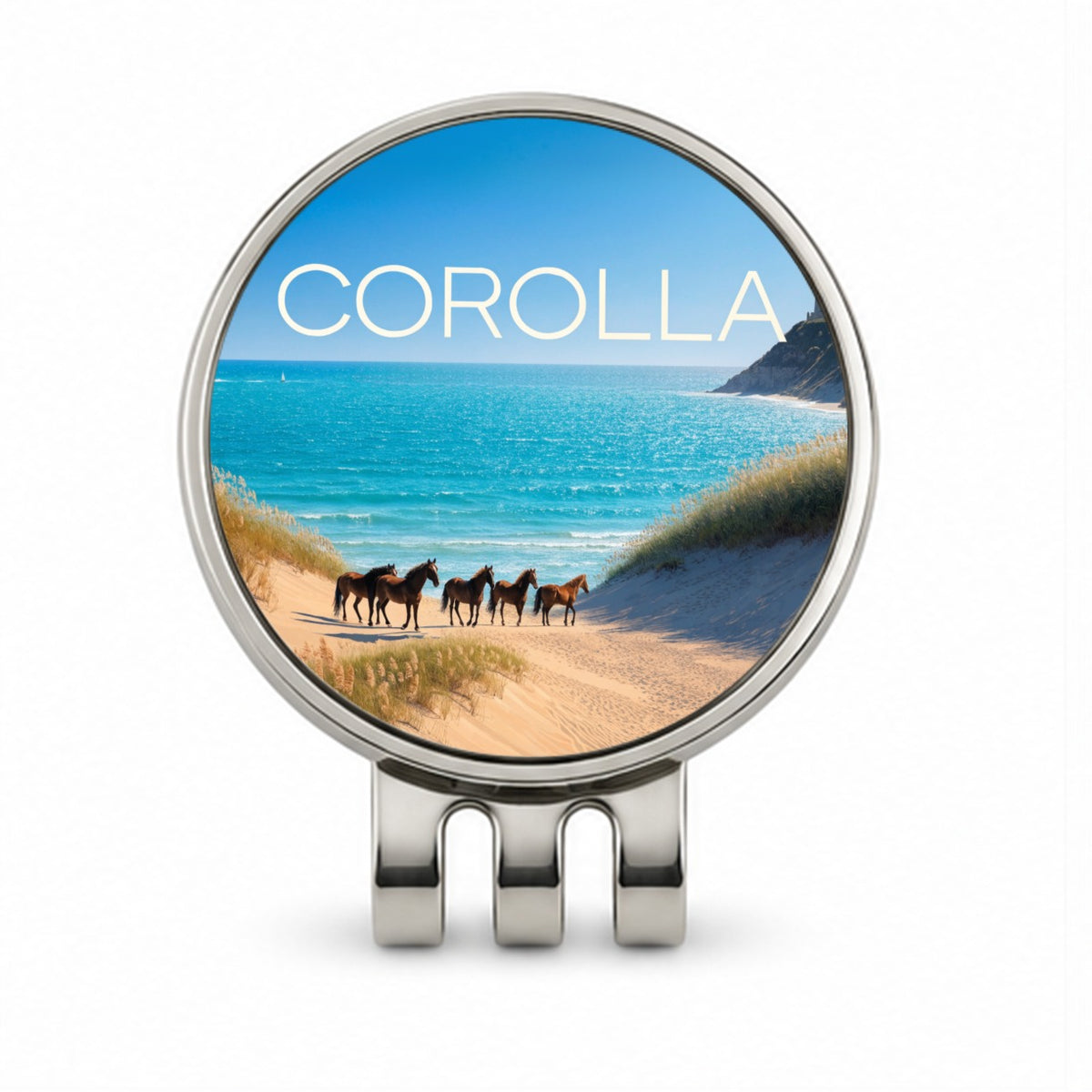 Corolla North Carolina Travel Golf Hat Clip with Ball Marker